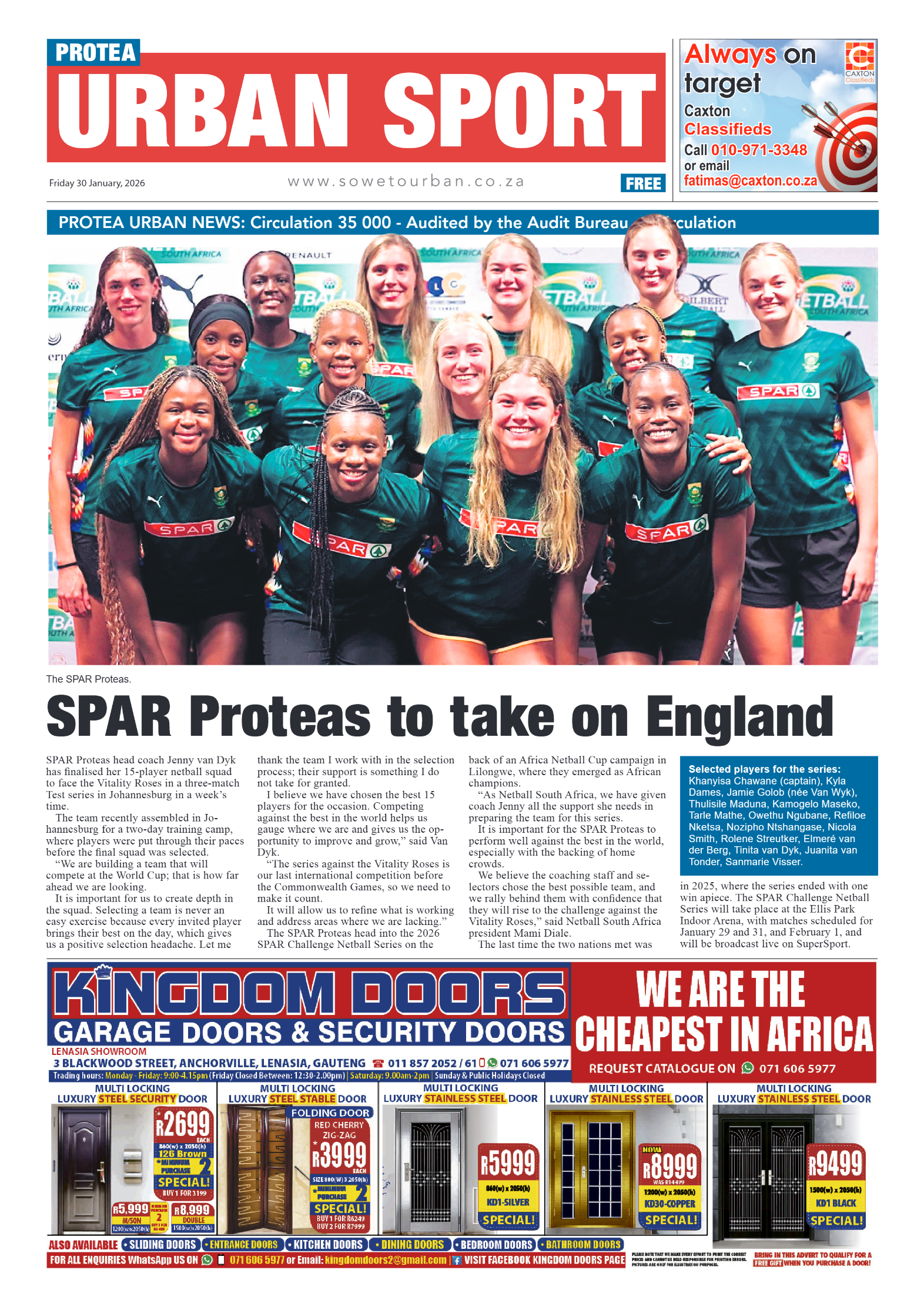 Protea: 30 January 2026 page 8