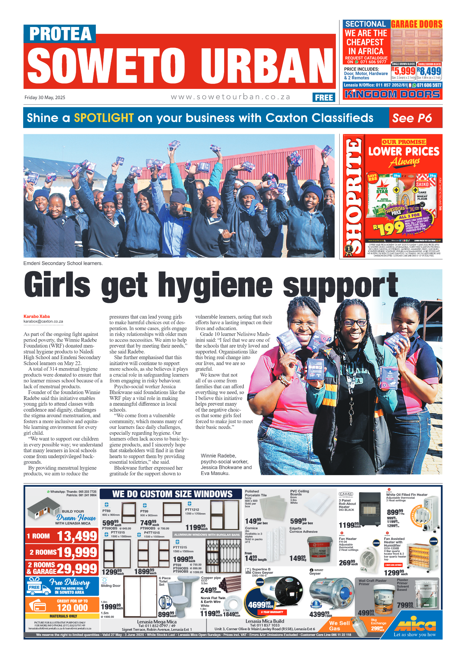 Protea: 30 May 2025 page 1