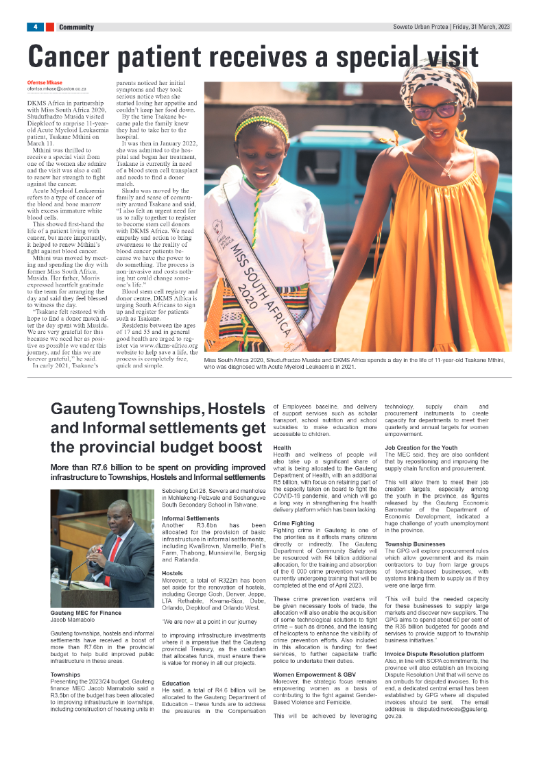 31 March: Protea page 4