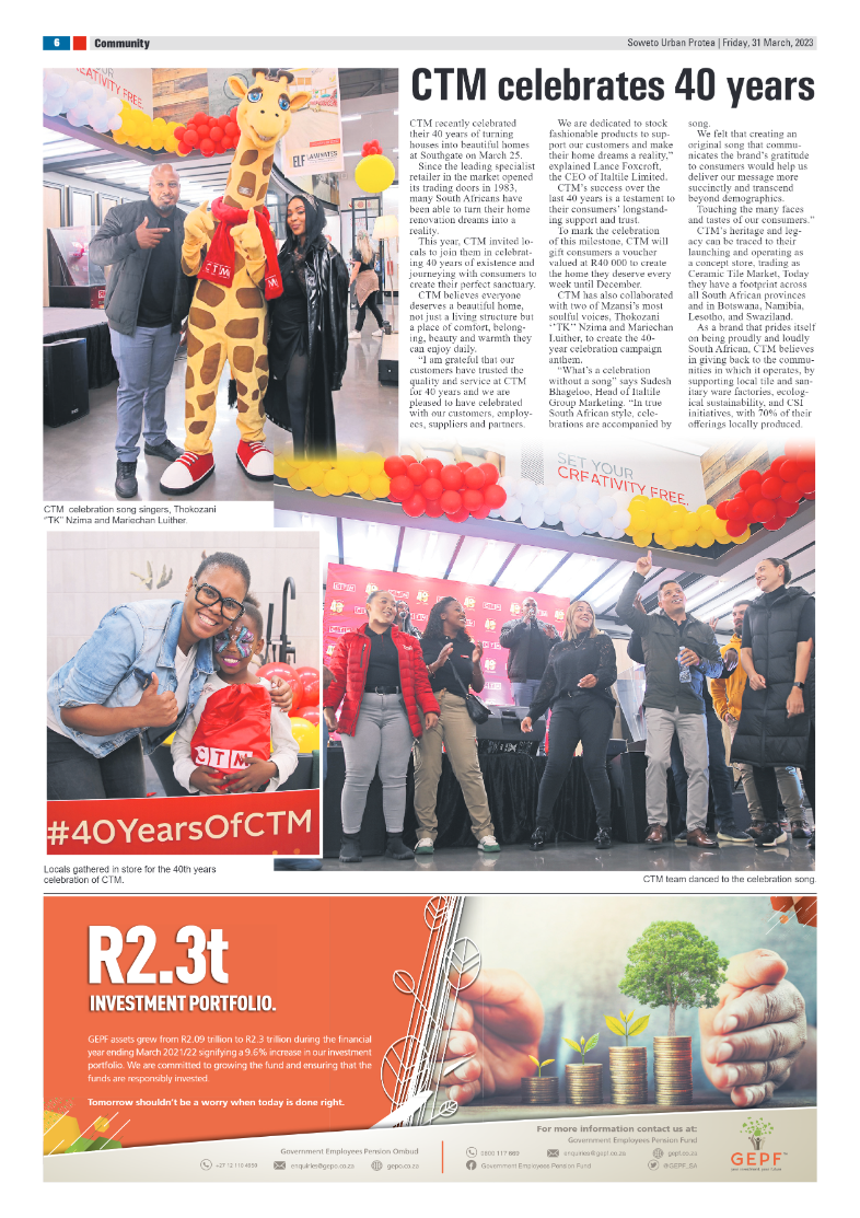 31 March: Protea page 6