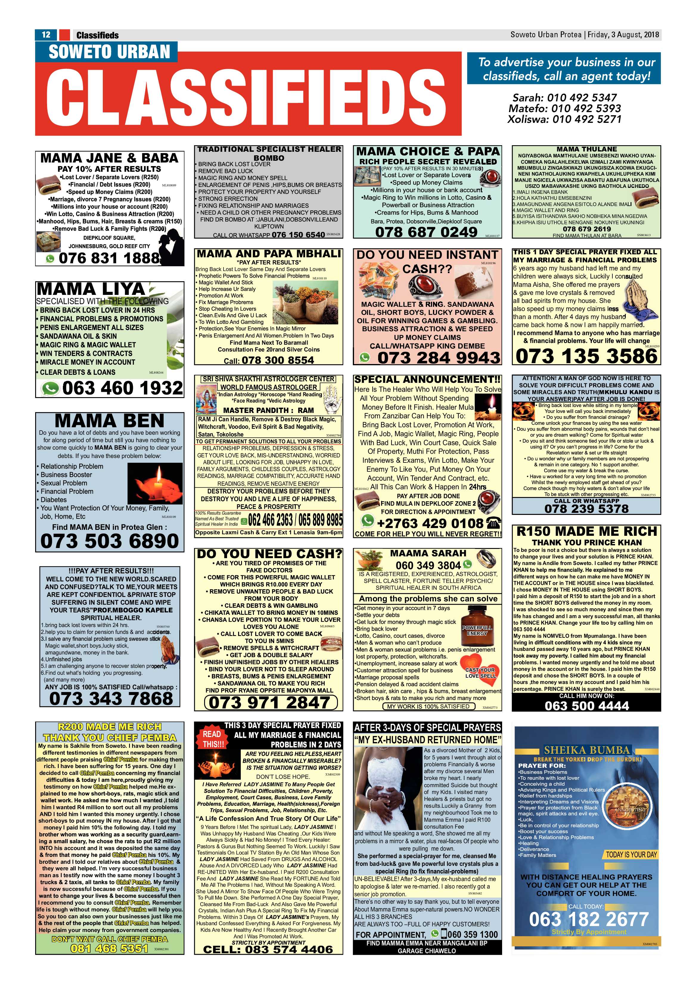Protea – August 03, 2018 issue page 12
