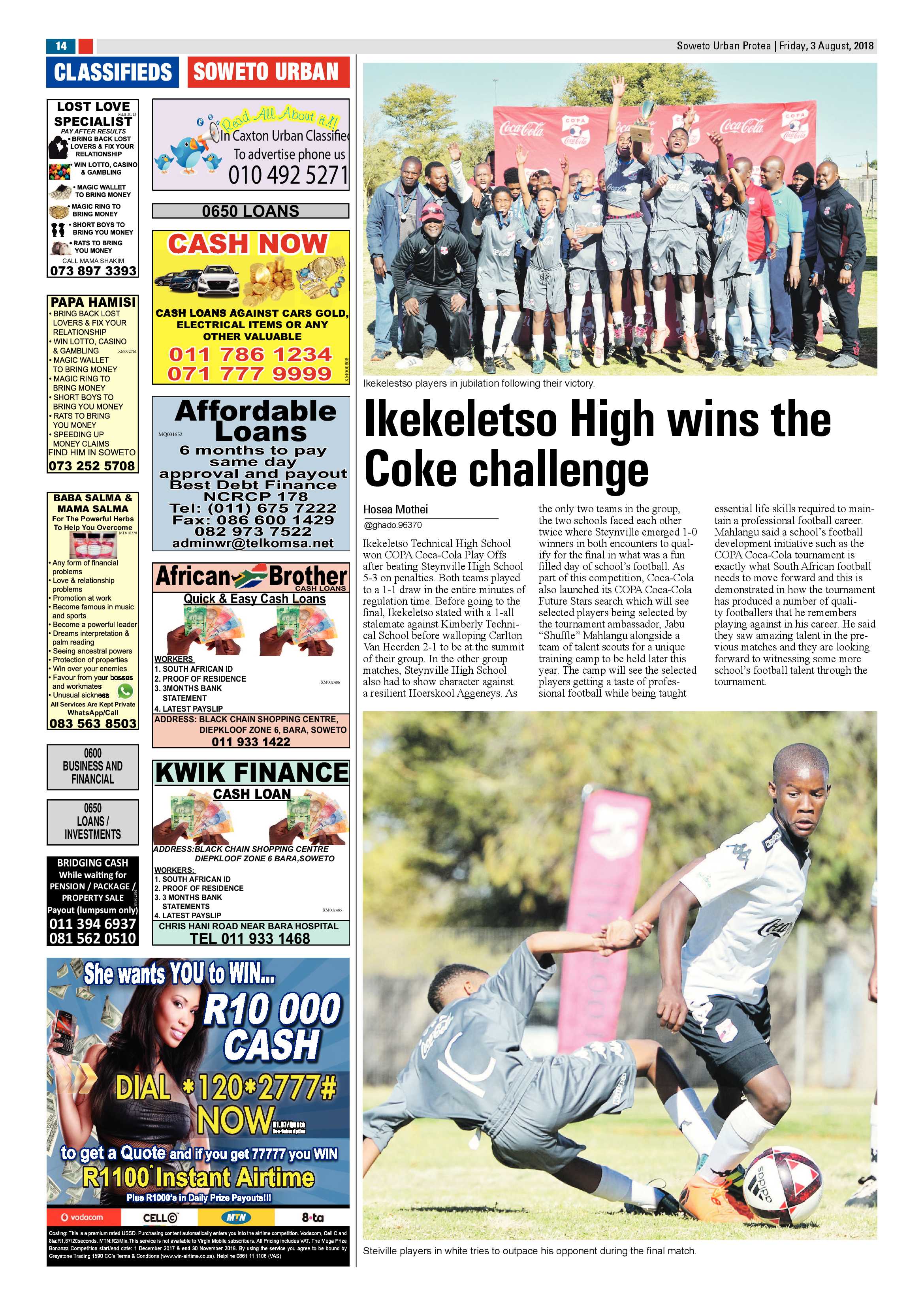 Protea – August 03, 2018 issue page 14