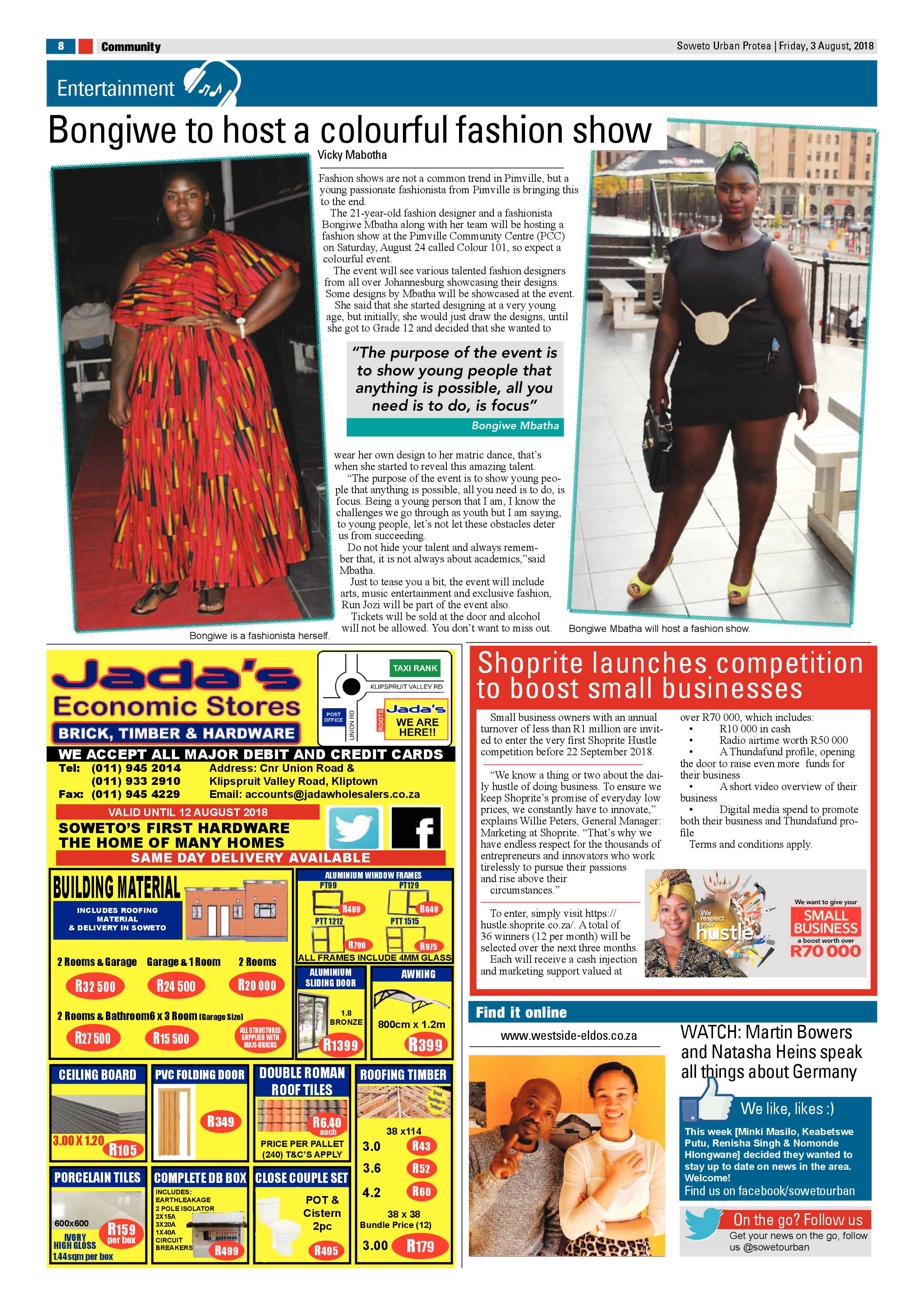 Protea – August 03, 2018 issue page 8