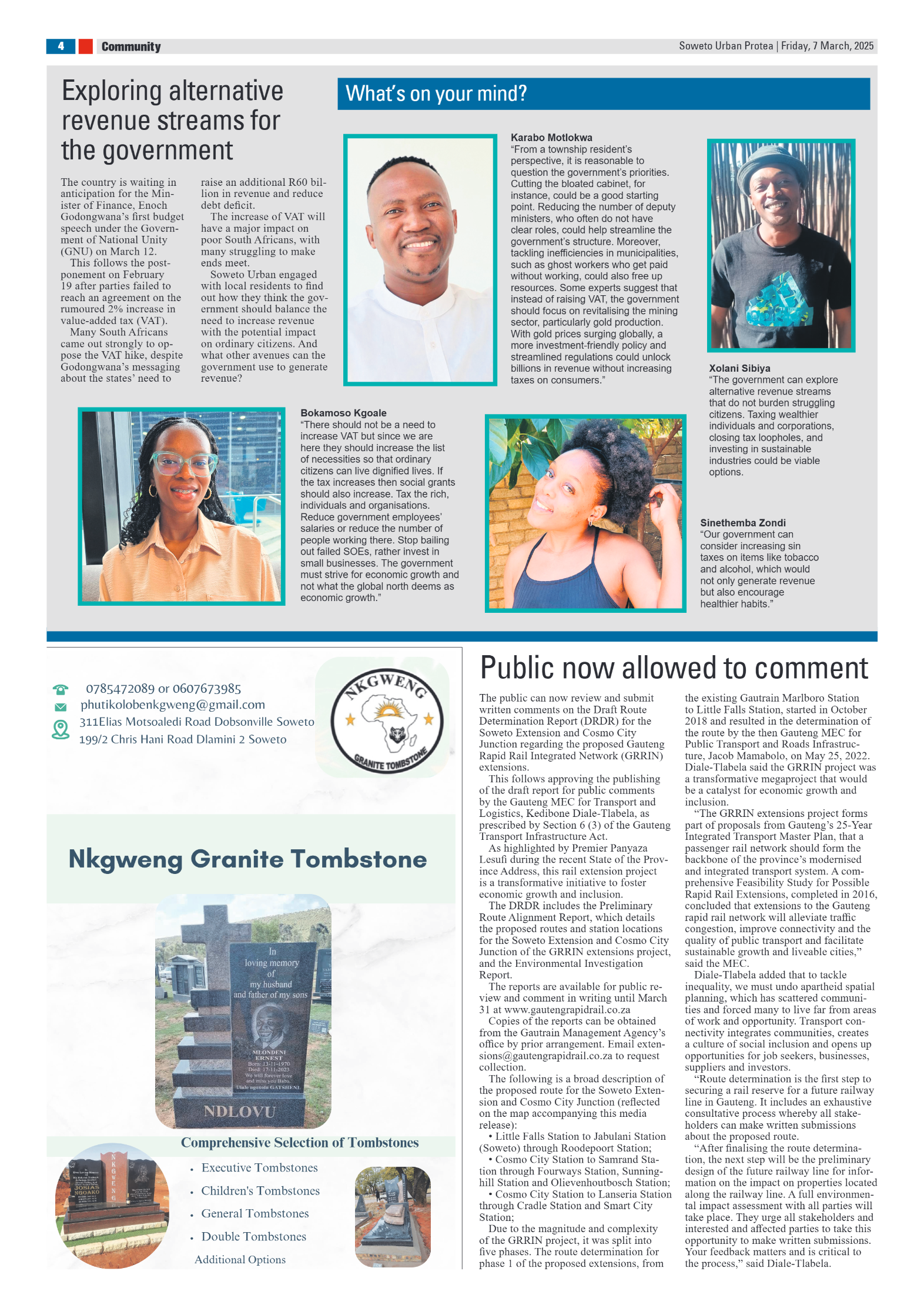 Protea: 07 March 2025 page 4