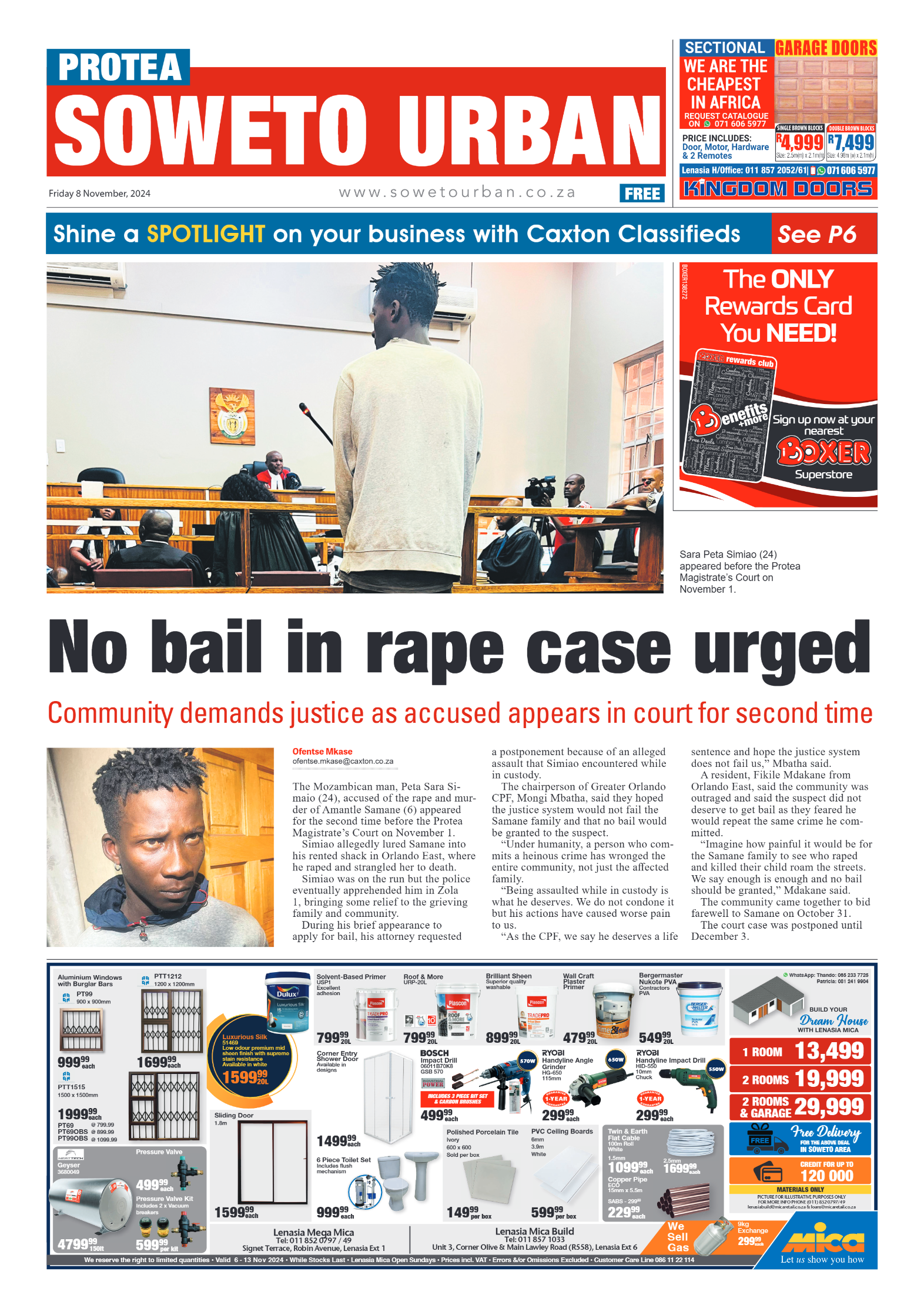Protea: 08 November 2024 page 1