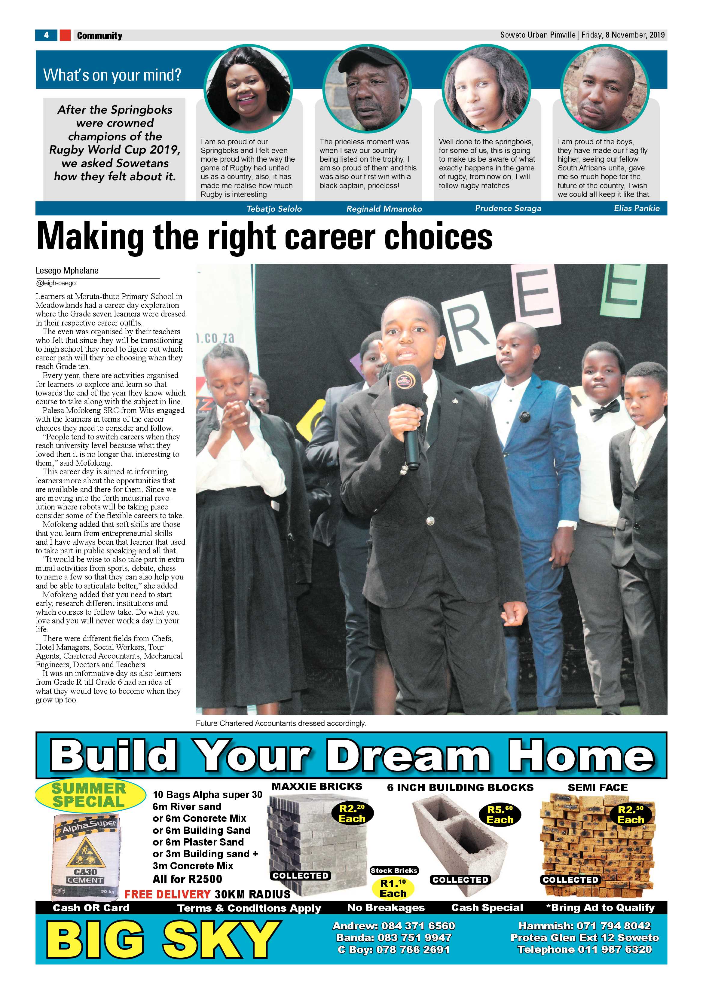 Protea News – November 08, 2019 page 4