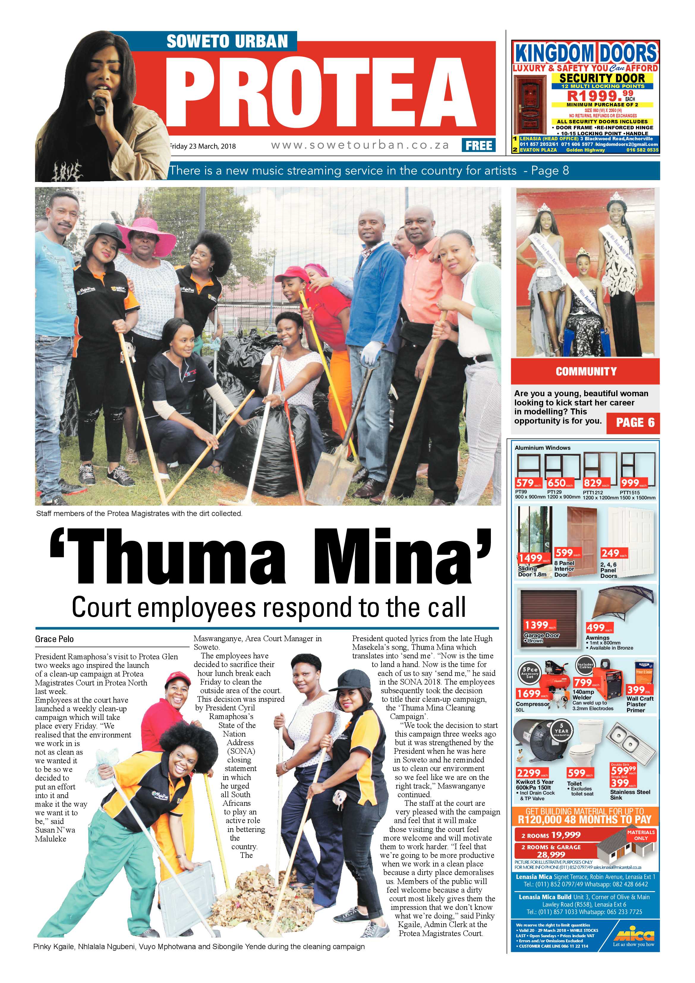Protea – March 23, 2018 issue page 1