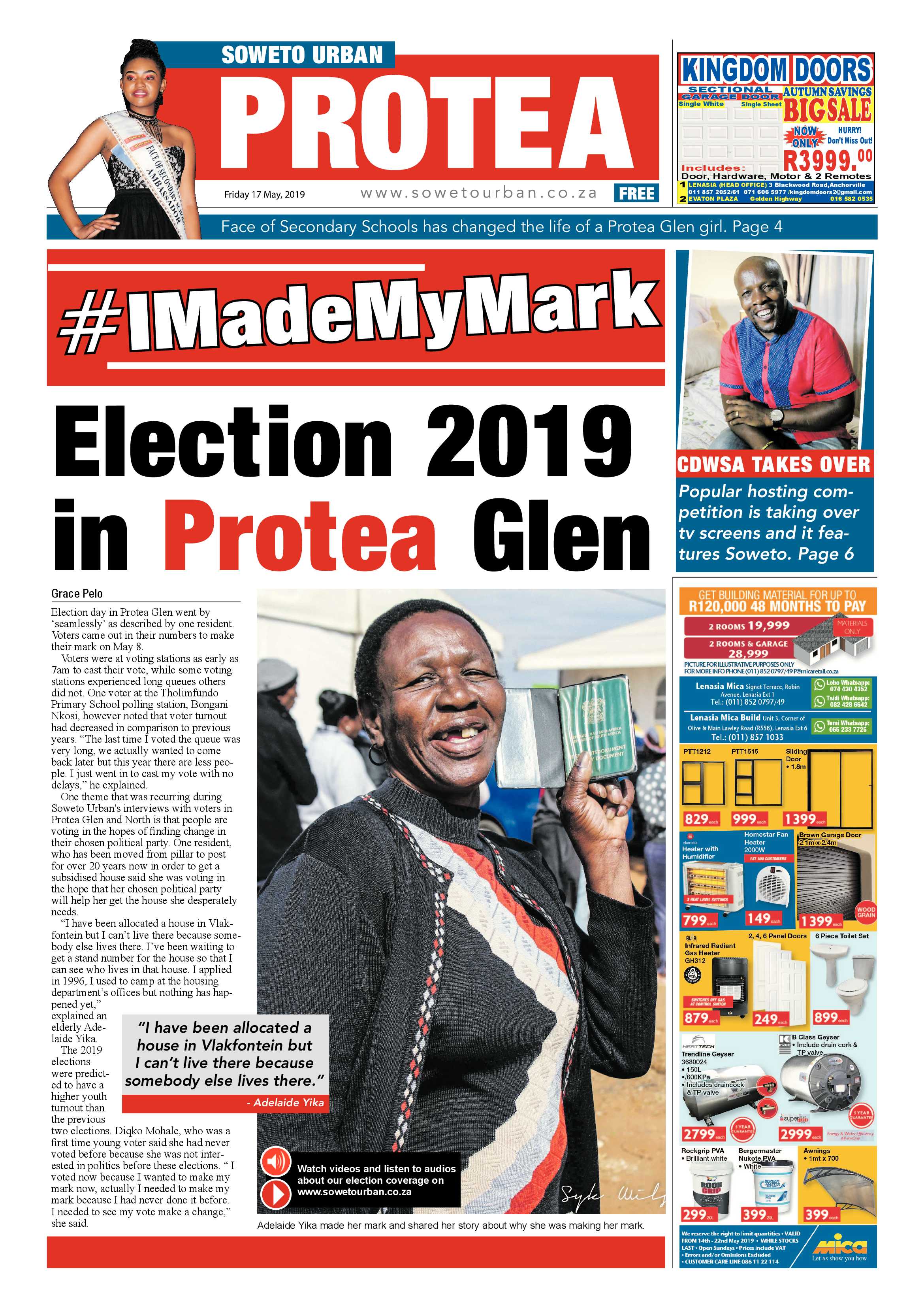 Protea News – May 17, 2019 page 1