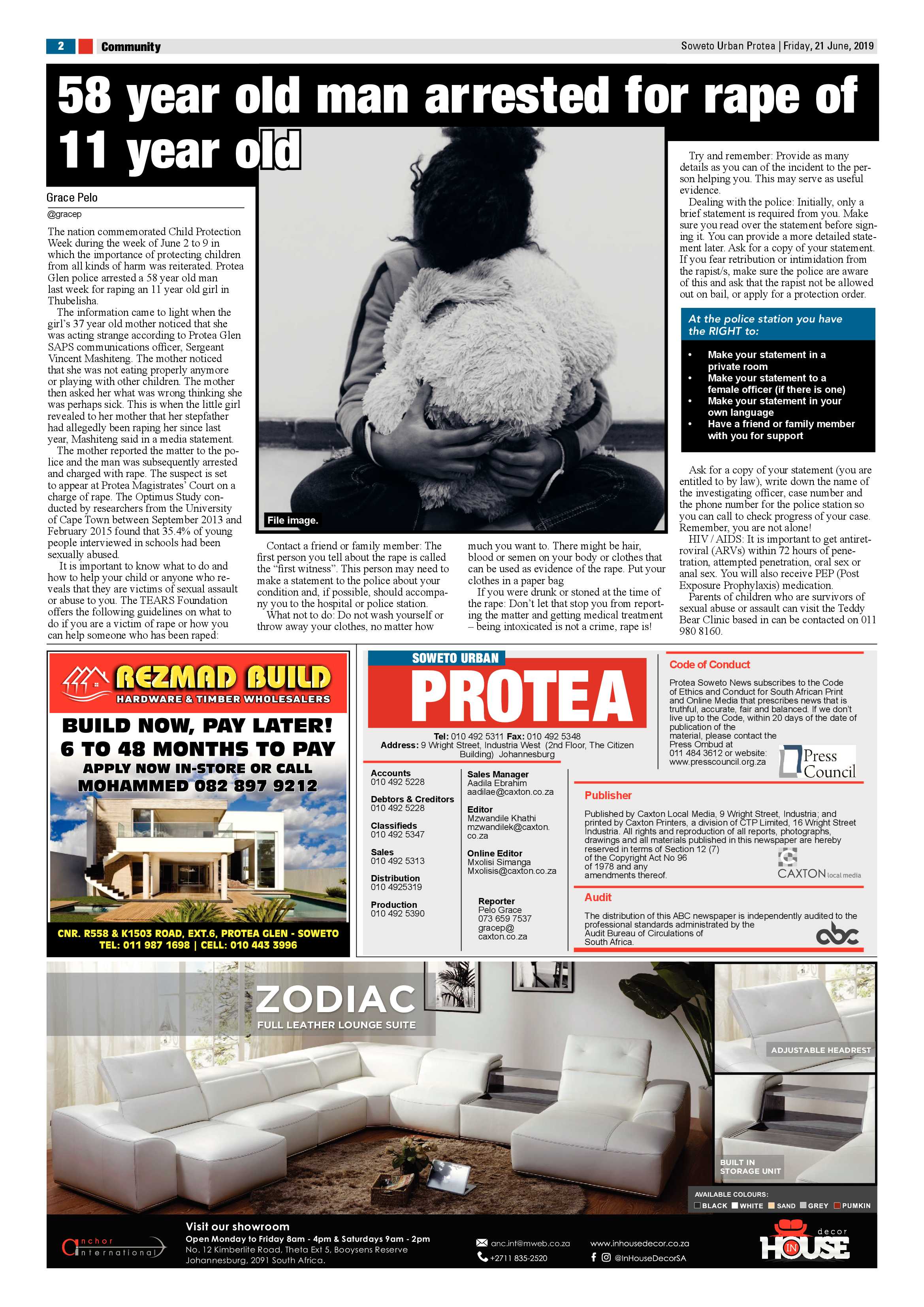 Protea News – June 21, 2019 page 2