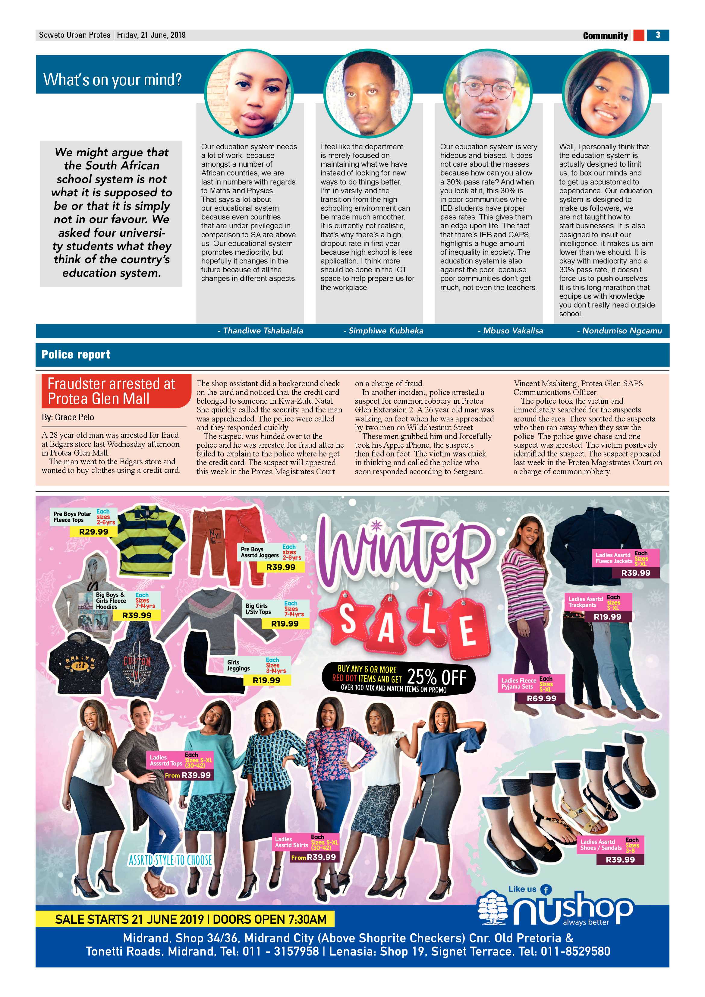 Protea News – June 21, 2019 page 3