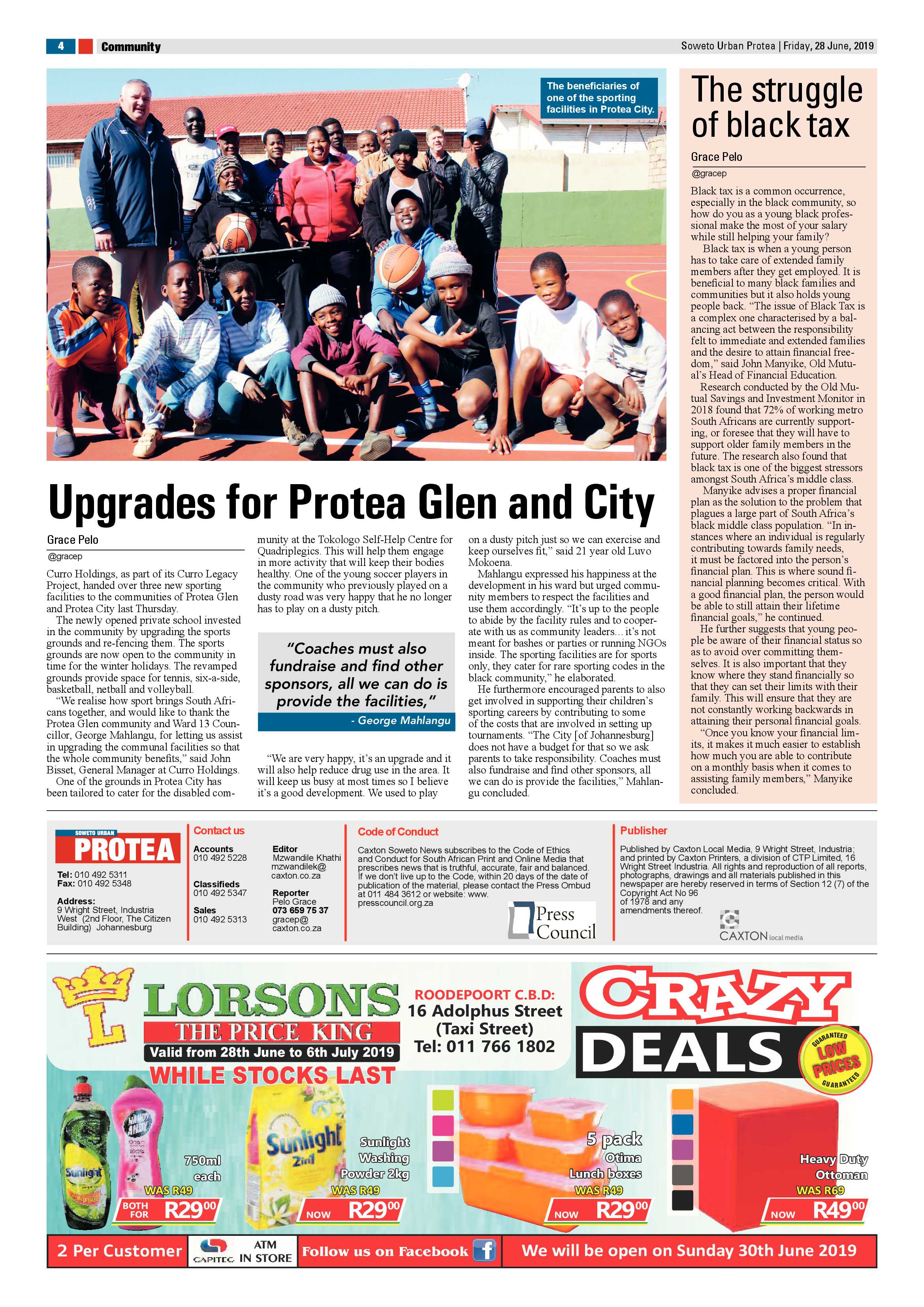 Protea News – June 28, 2019 page 4