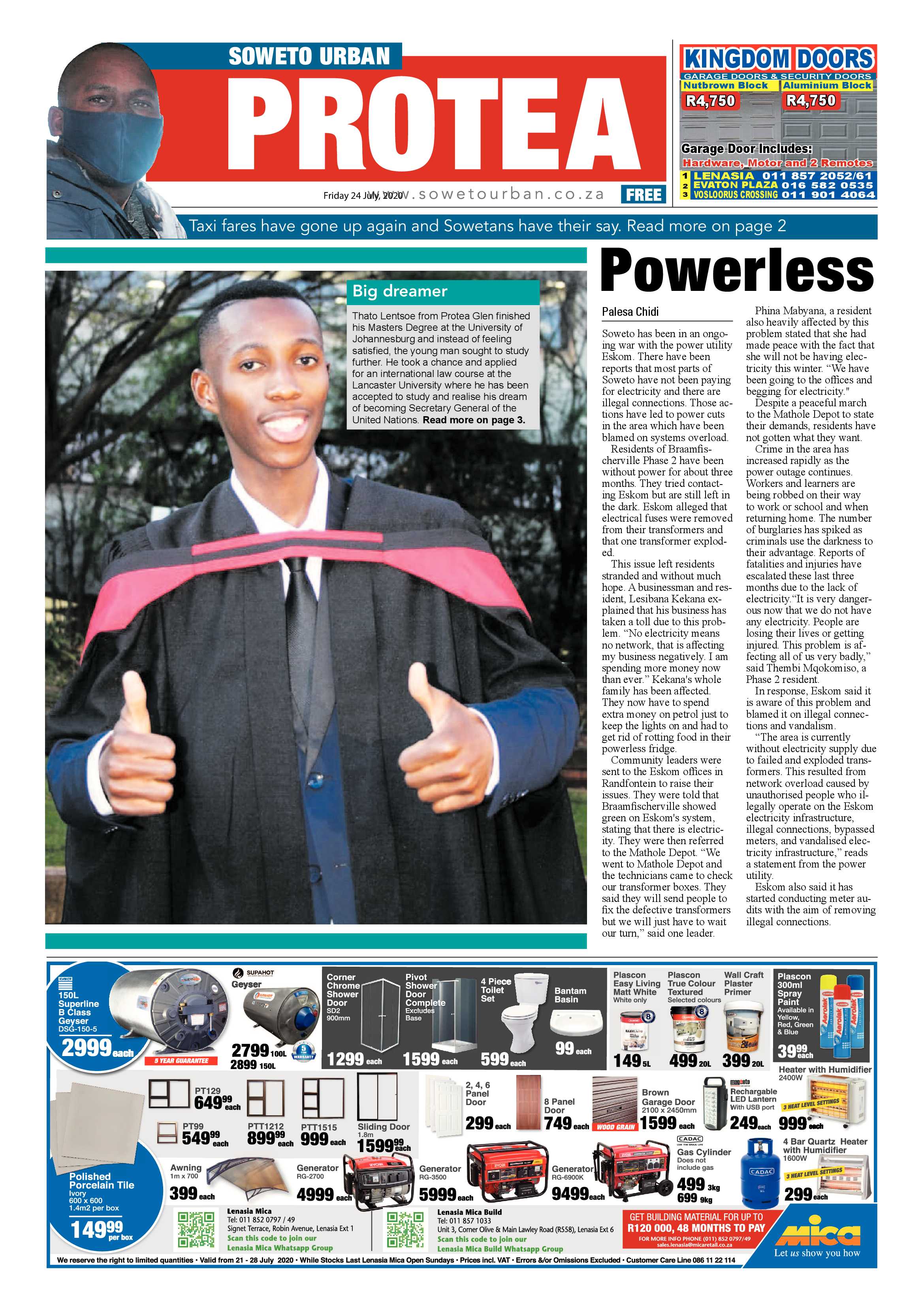 Protea July 30, 2020 page 1