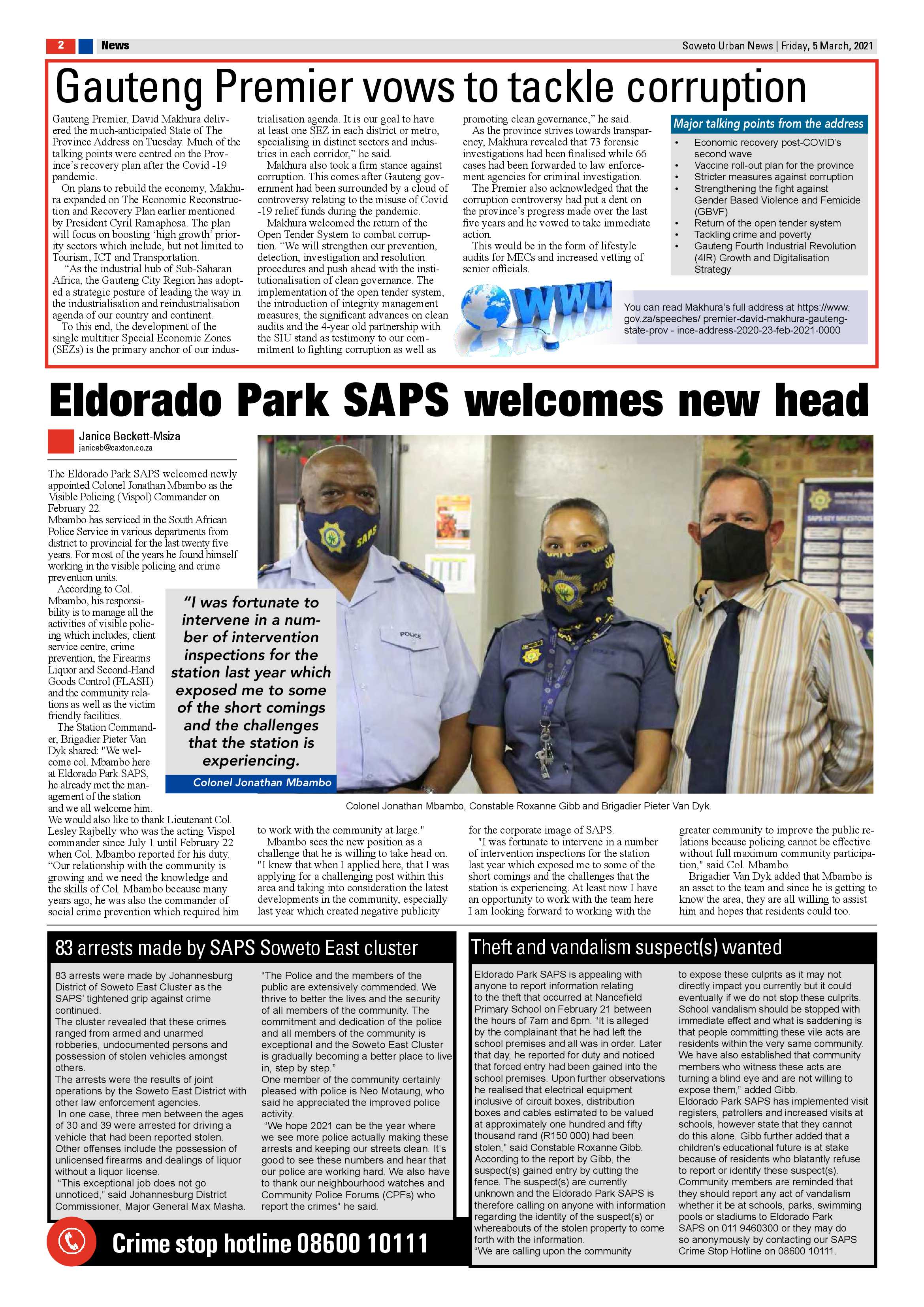 Soweto Urban March 5, 2021 page 2