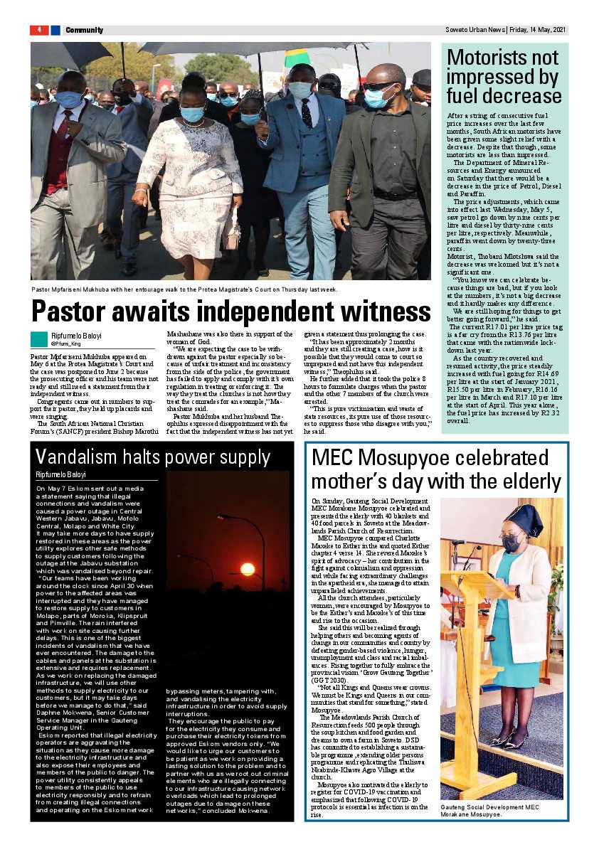 Soweto Urban May, 14 2021 page 4
