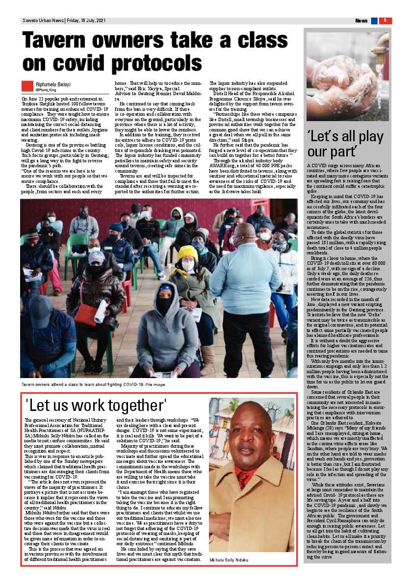 Soweto Urban July, 16 2021 page 5