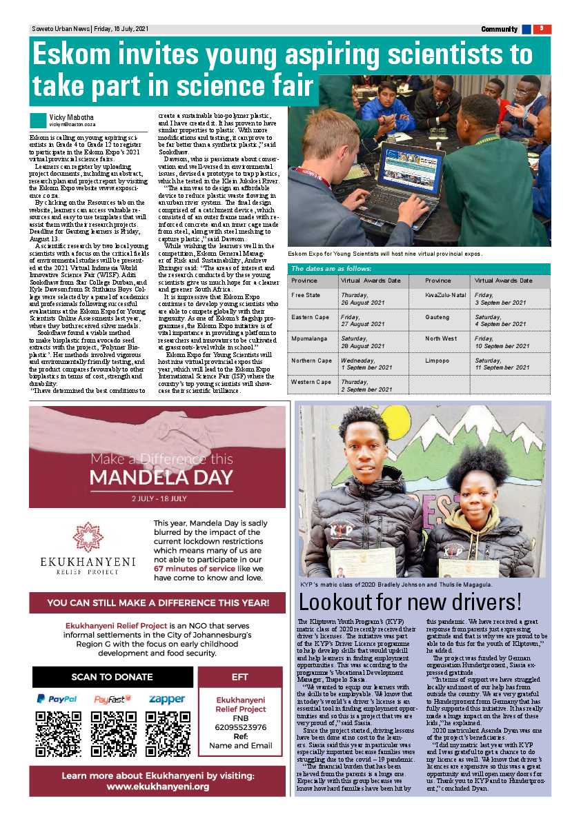 Soweto Urban July, 16 2021 page 9