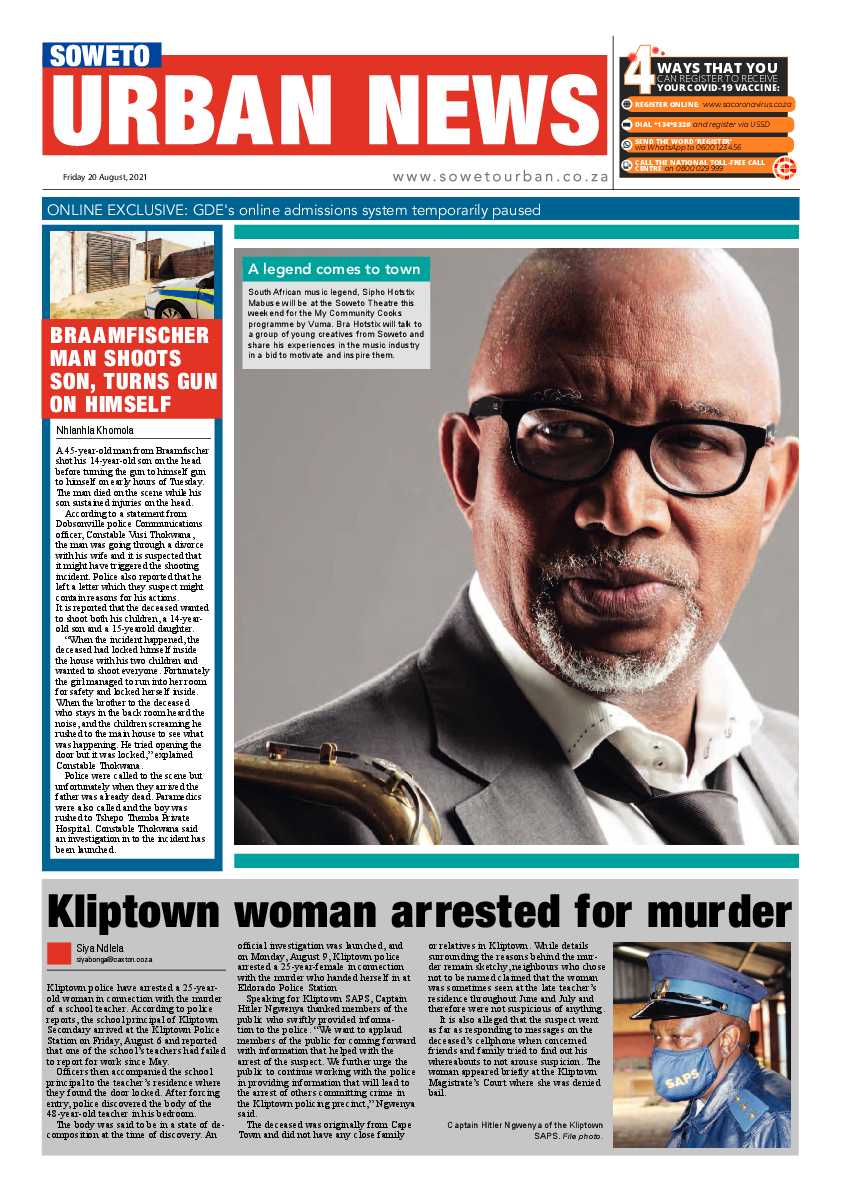 Soweto Urban August, 20 2021 page 1