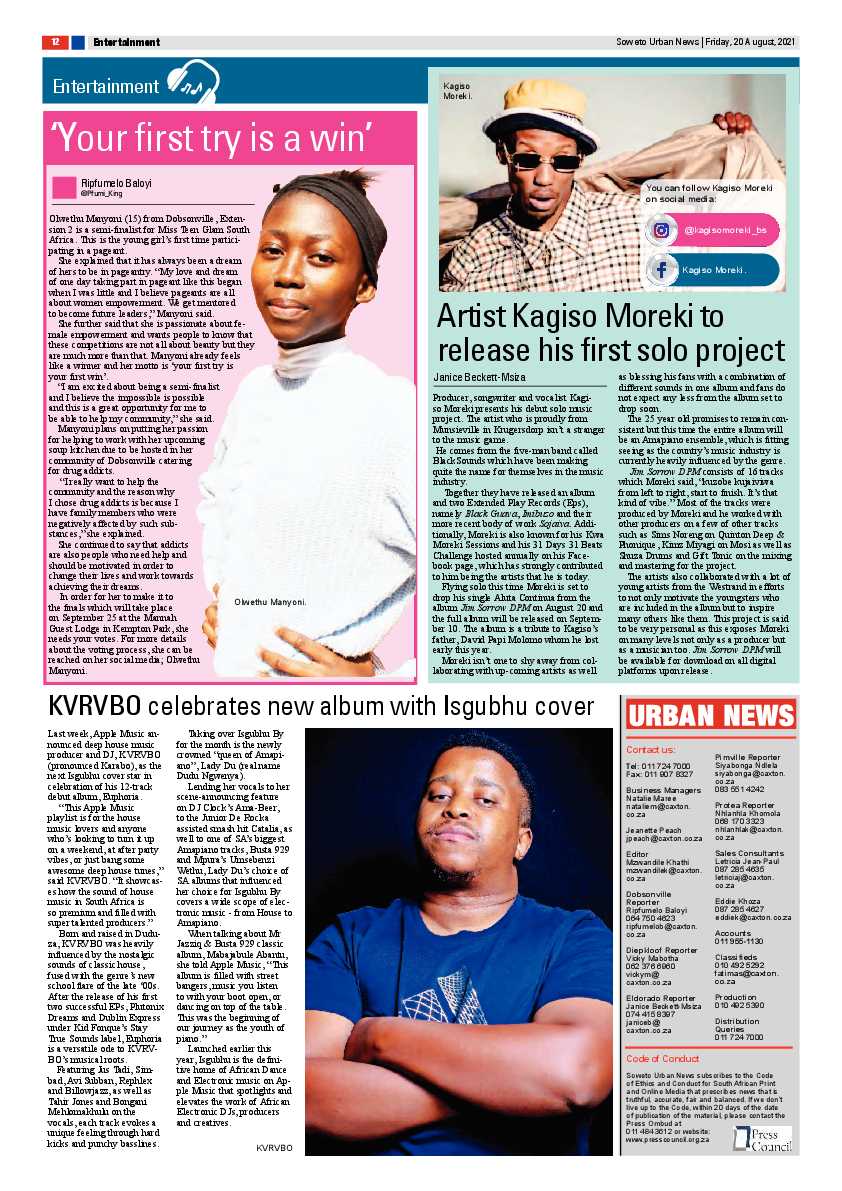 Soweto Urban August, 20 2021 page 12