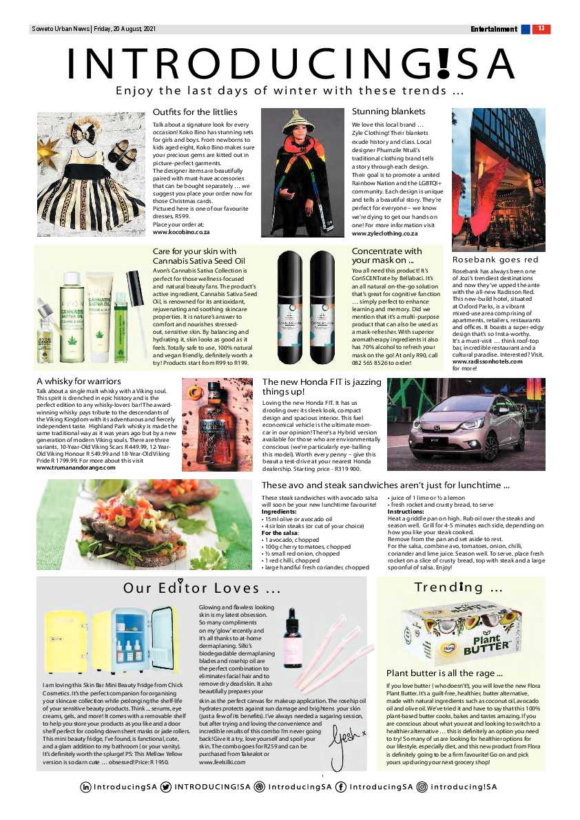 Soweto Urban August, 20 2021 page 13