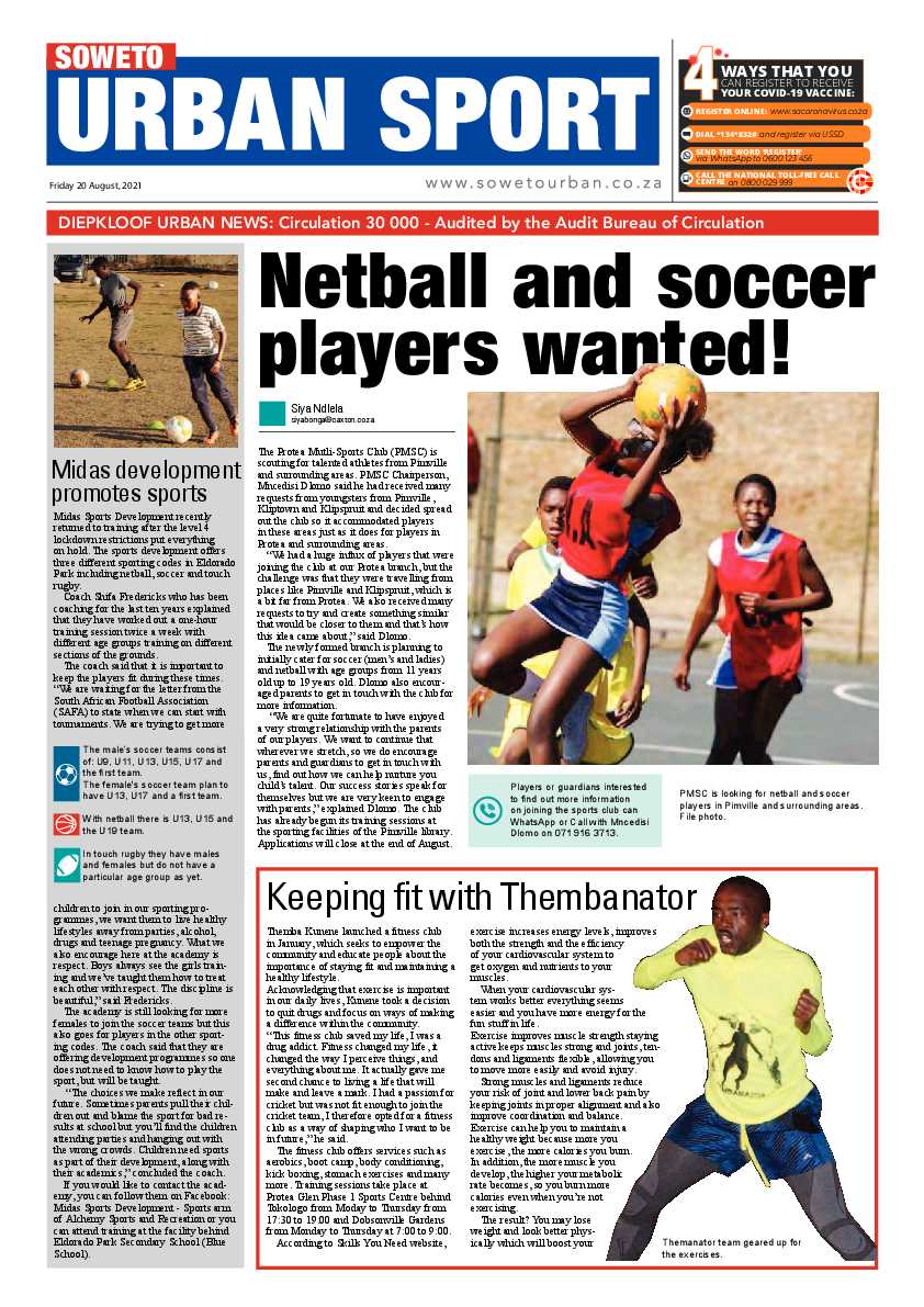 Soweto Urban August, 20 2021 page 15