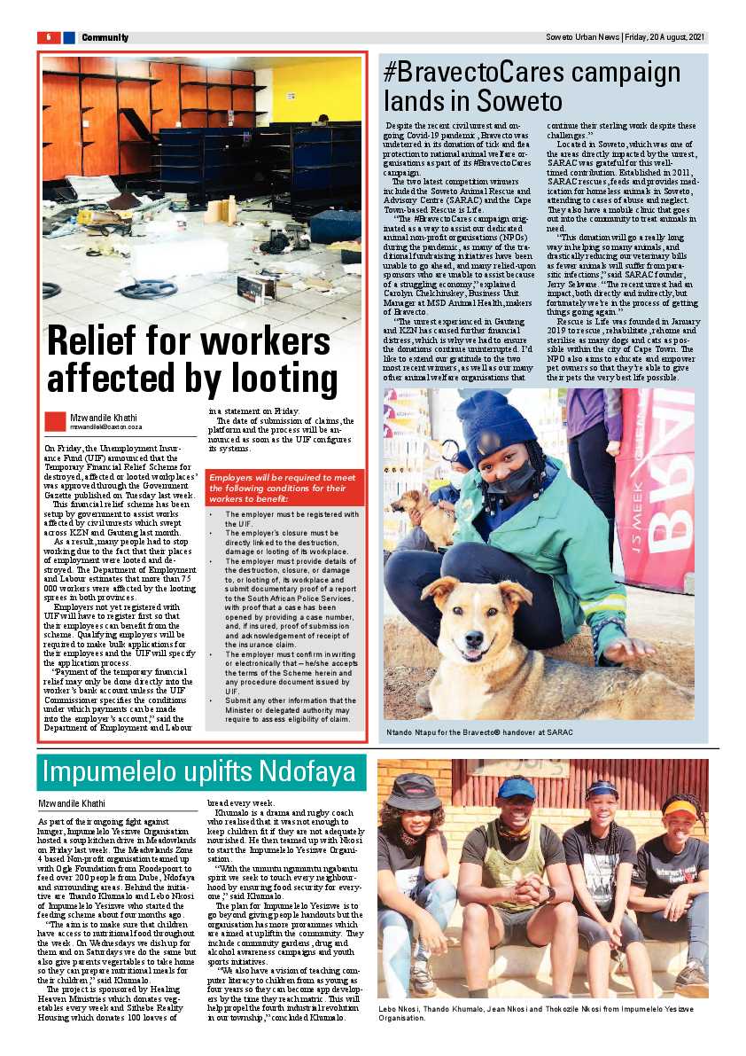 Soweto Urban August, 20 2021 page 6