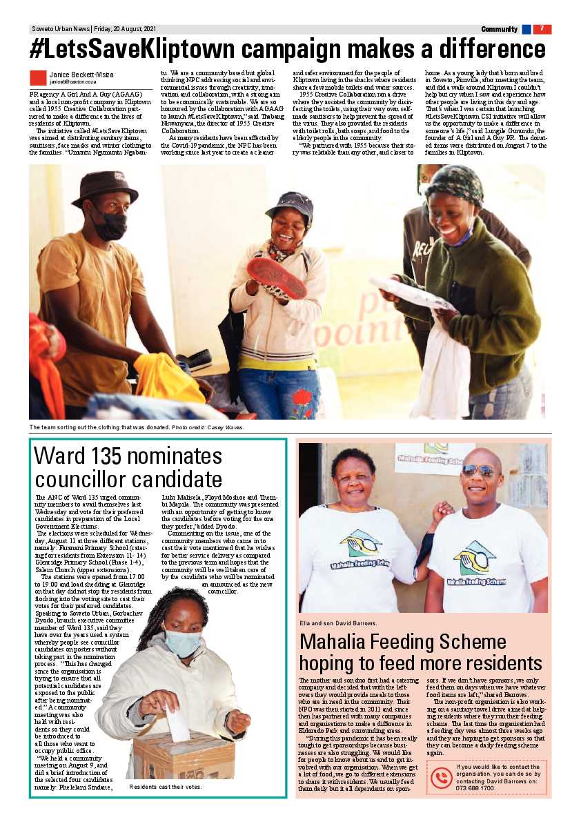 Soweto Urban August, 20 2021 page 7