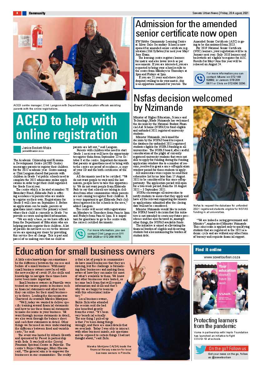Soweto Urban August, 20 2021 page 8