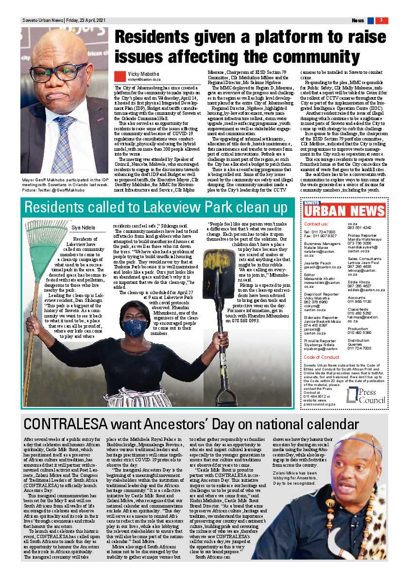Soweto Urban April 23 2021 page 3