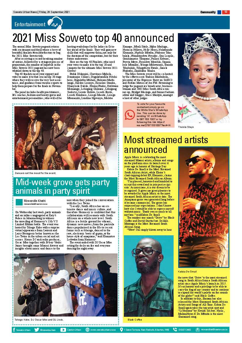 Soweto Urban September, 24 2021 page 13