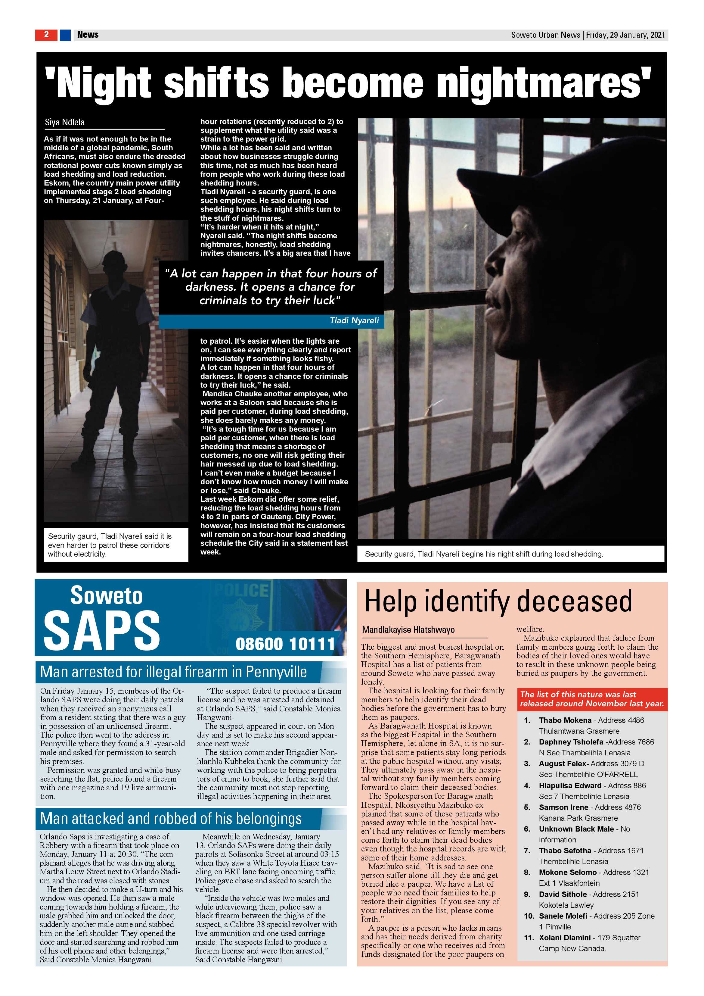 Soweto Urban January 29, 2021 page 2