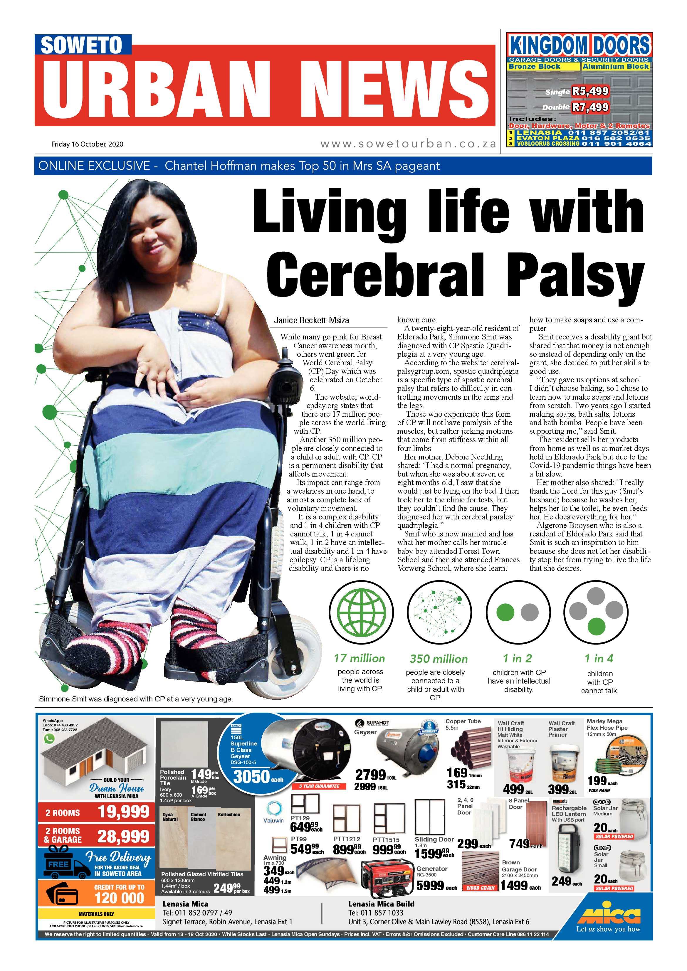 Soweto Urban October 16, 2020 page 1