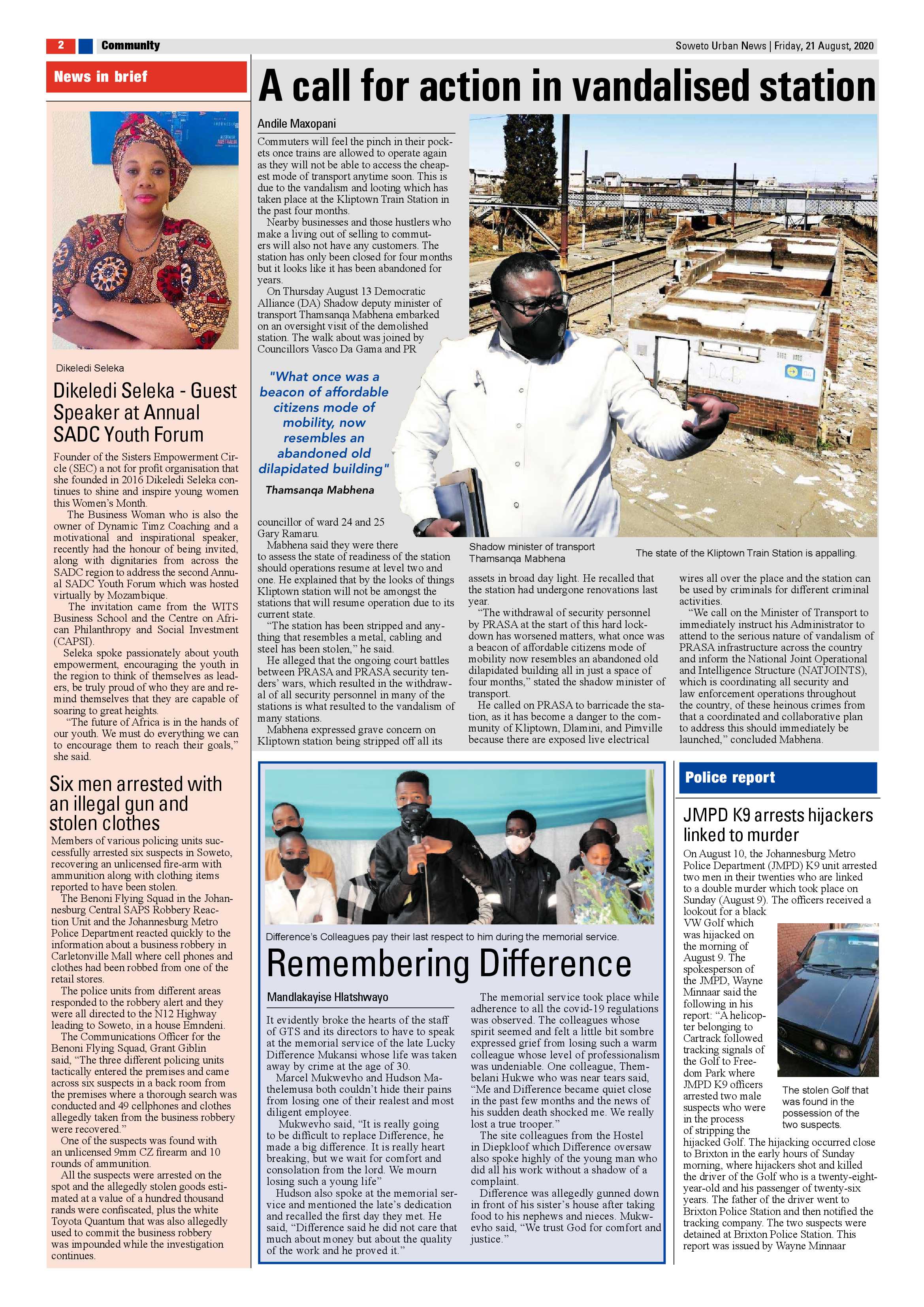 Soweto Urban August 21, 2020 page 2