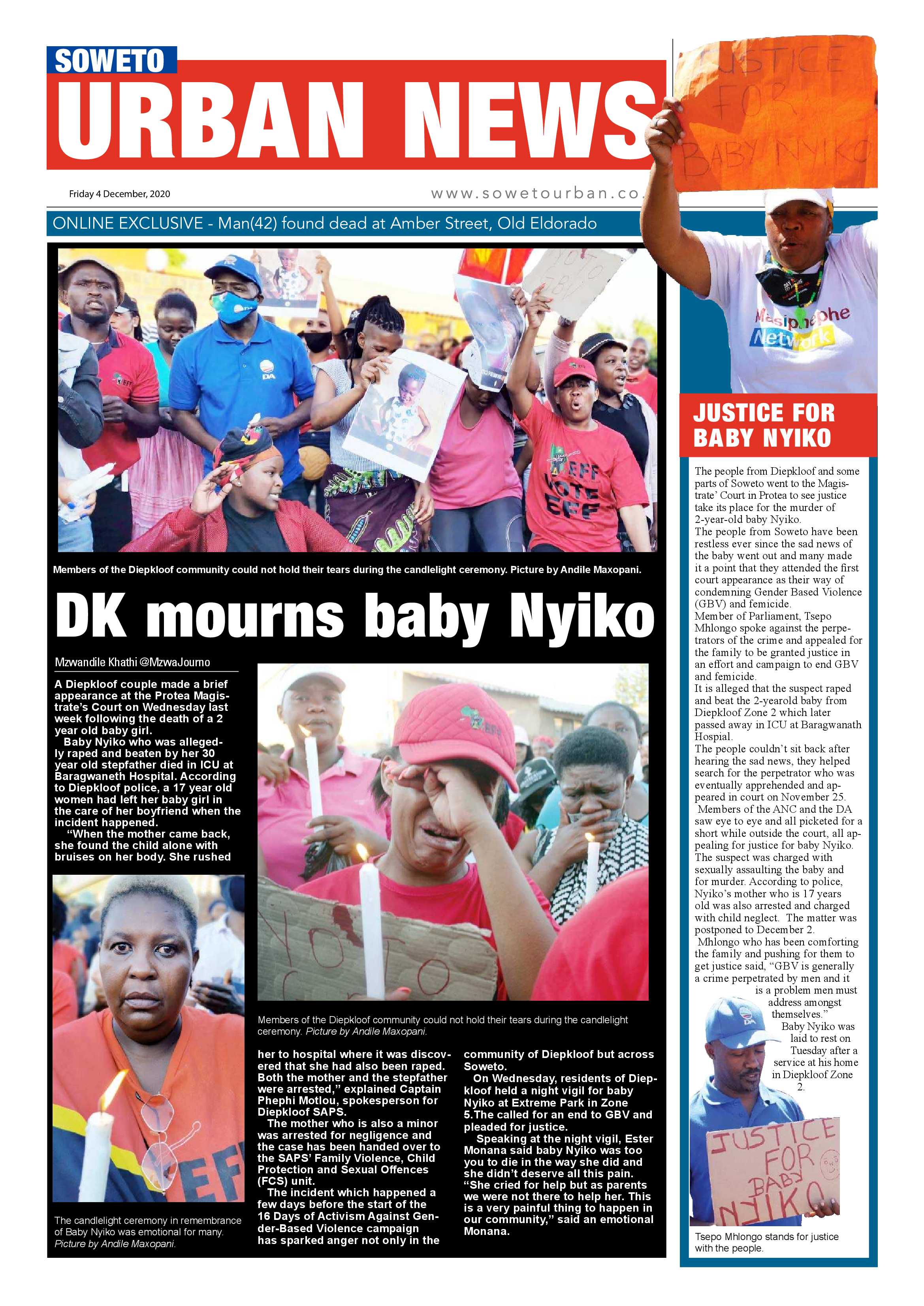 Soweto Urban December 4, 2020 page 1