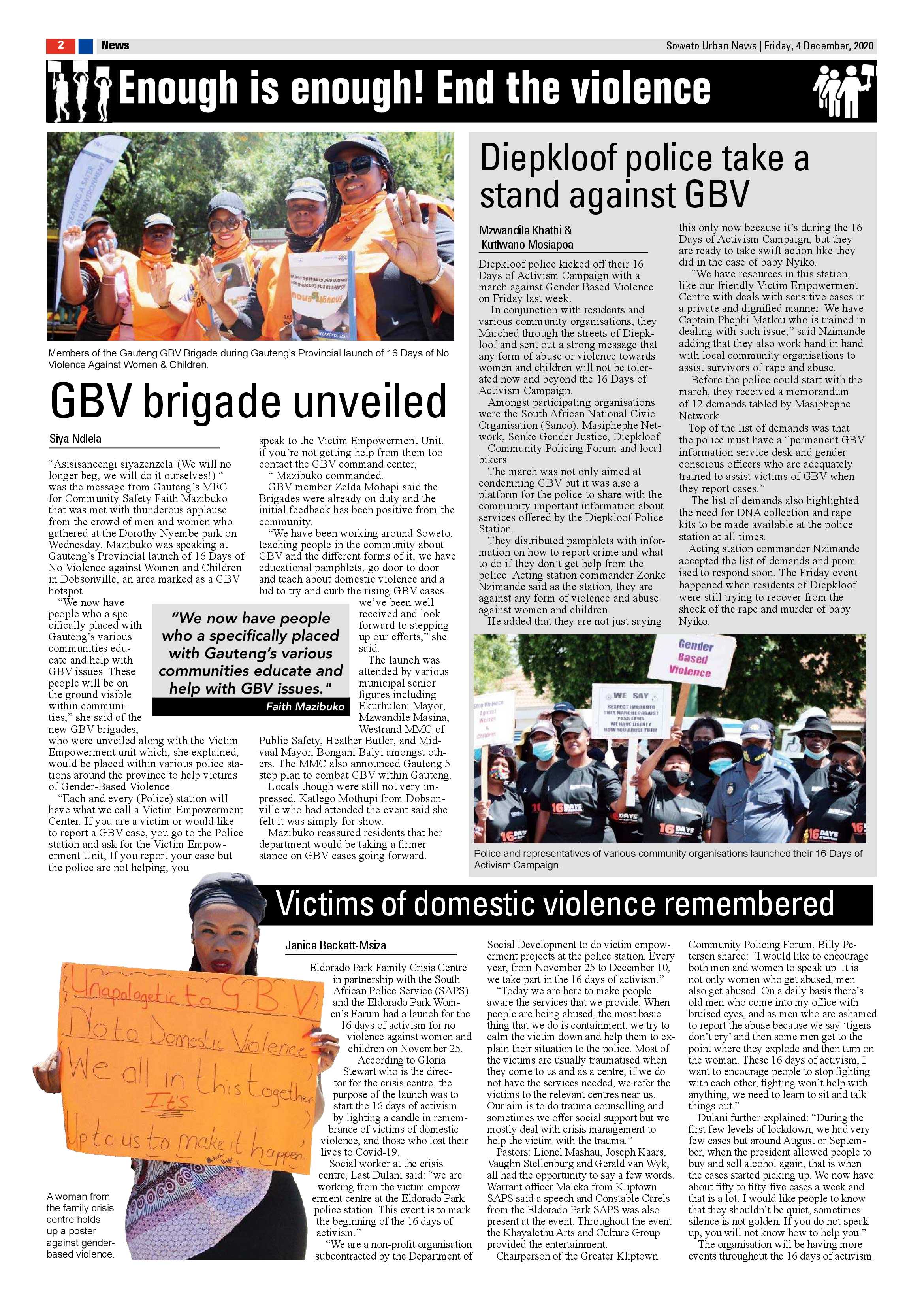 Soweto Urban December 4, 2020 page 2
