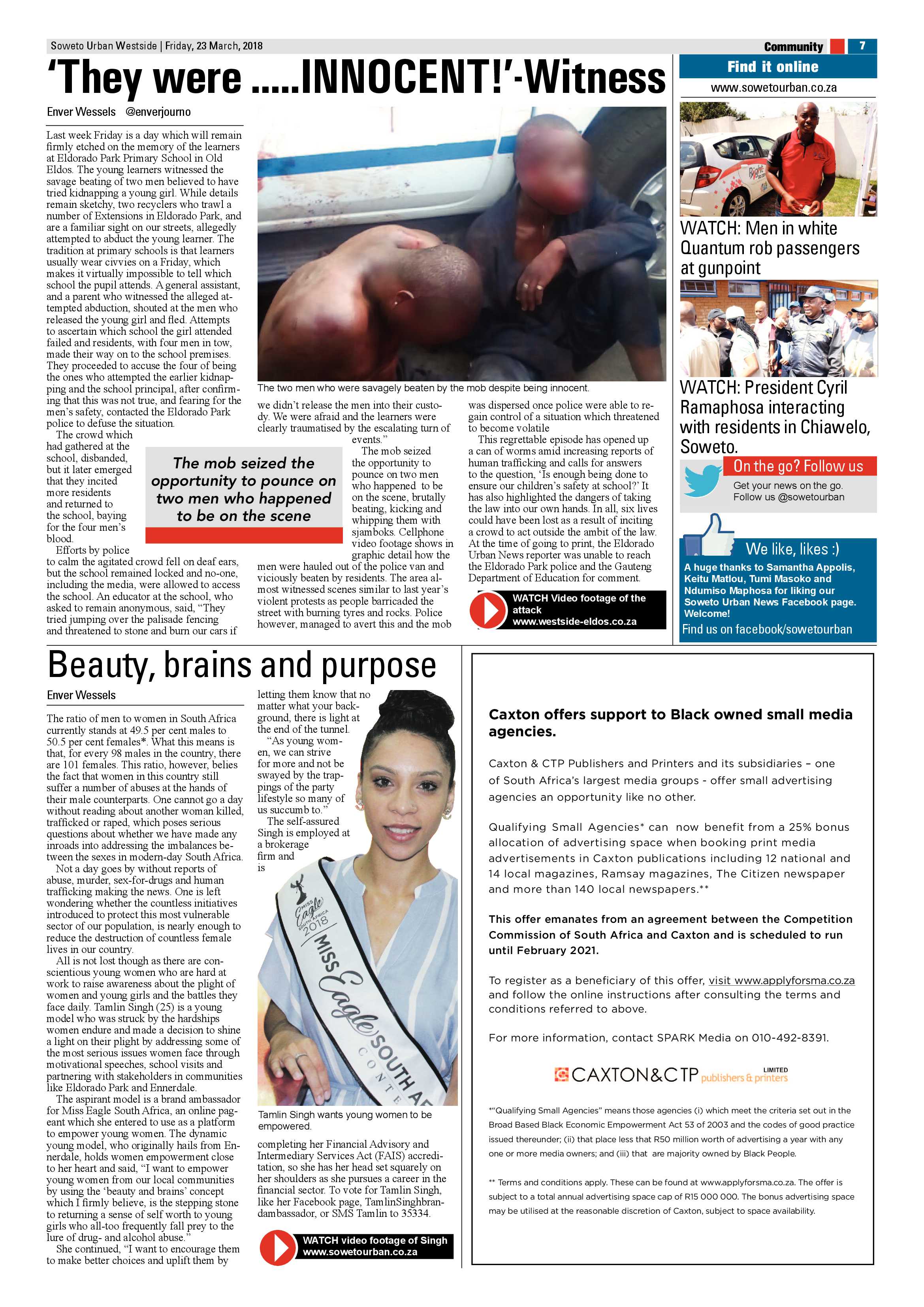 Westside – March 23, 2018 issue page 7
