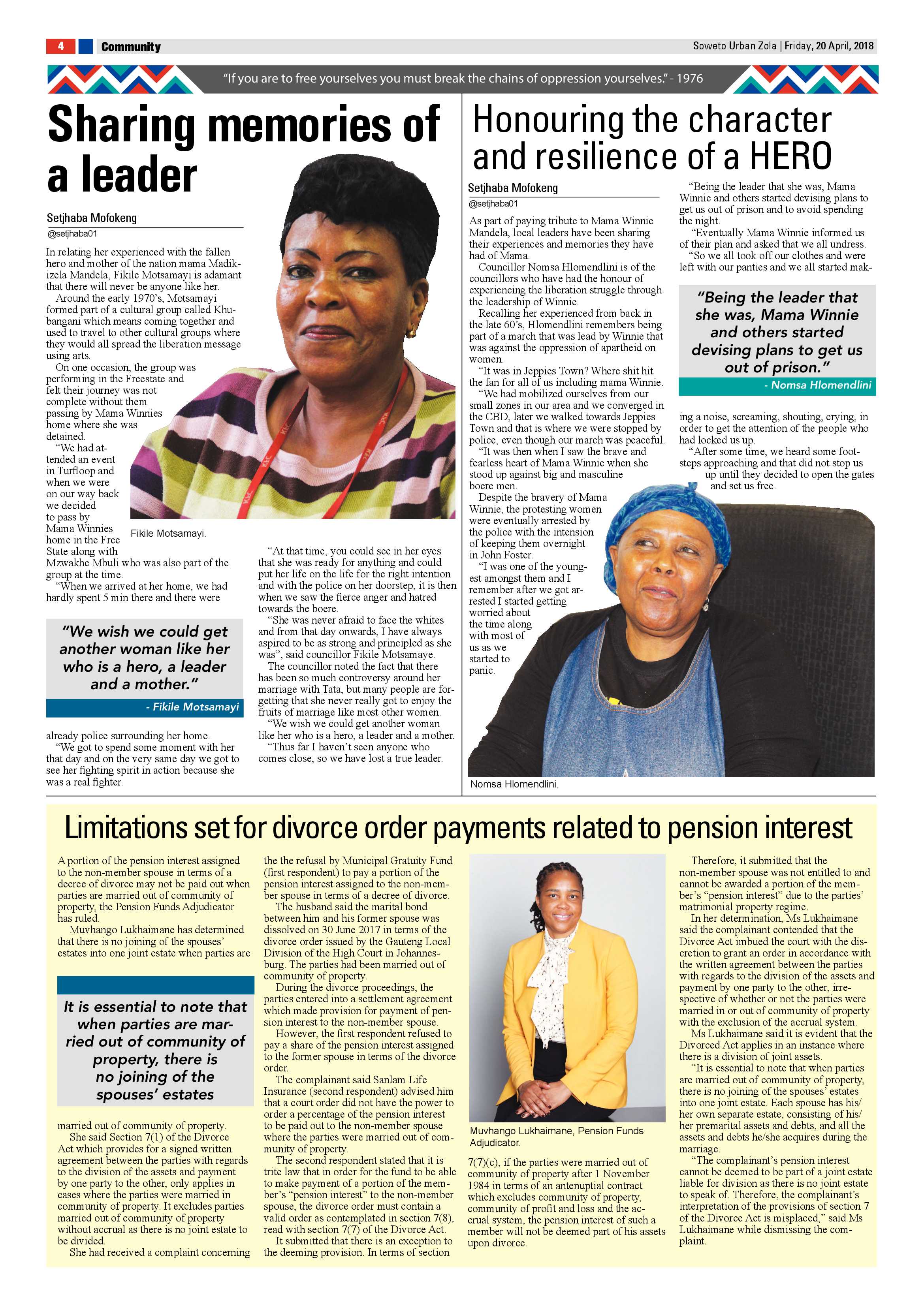 Zola – April 20, 2018 issue page 4