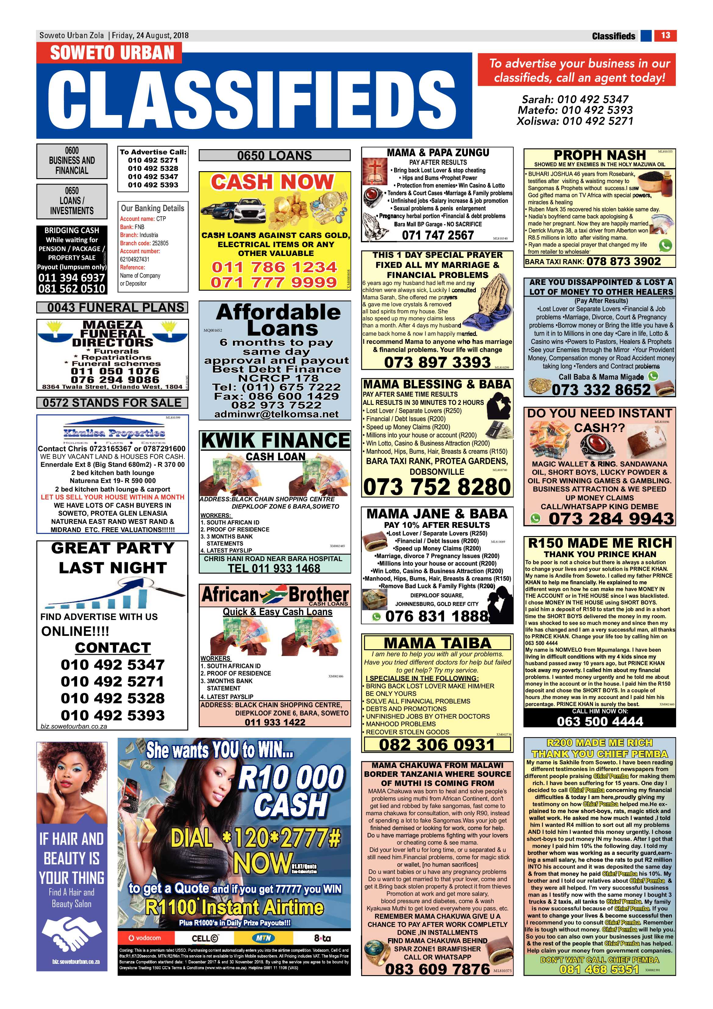 Zola – August 24, 2018 issue page 13