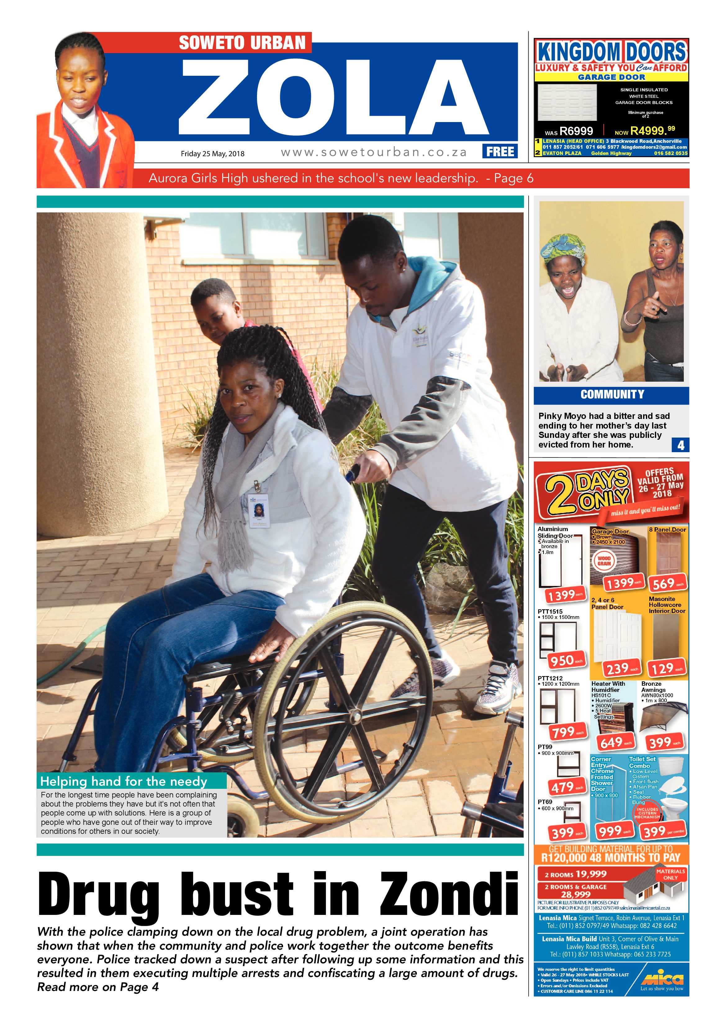 Zola – May 25, 2018 issue page 1
