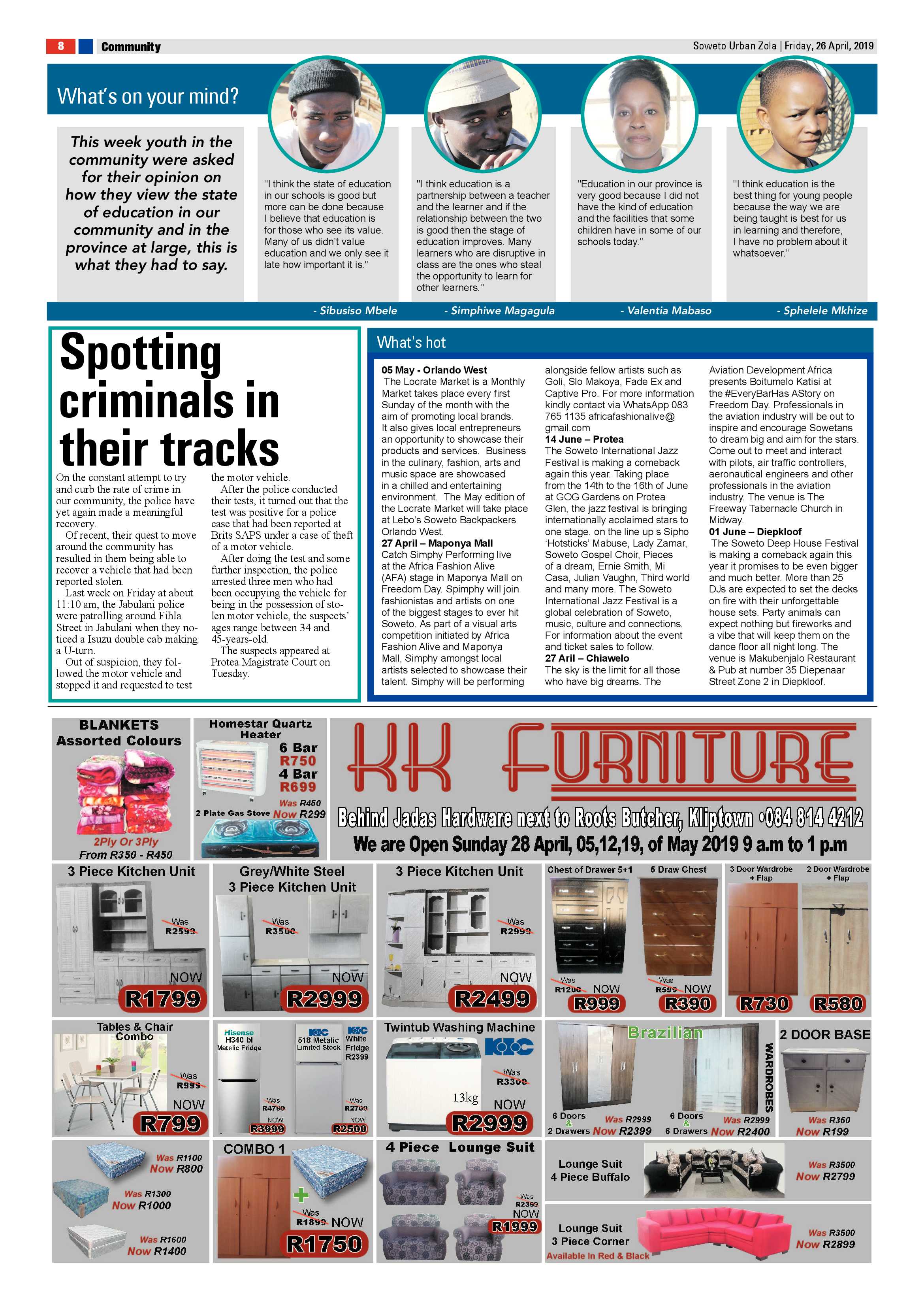 Zola News – April 26, 2019 page 8