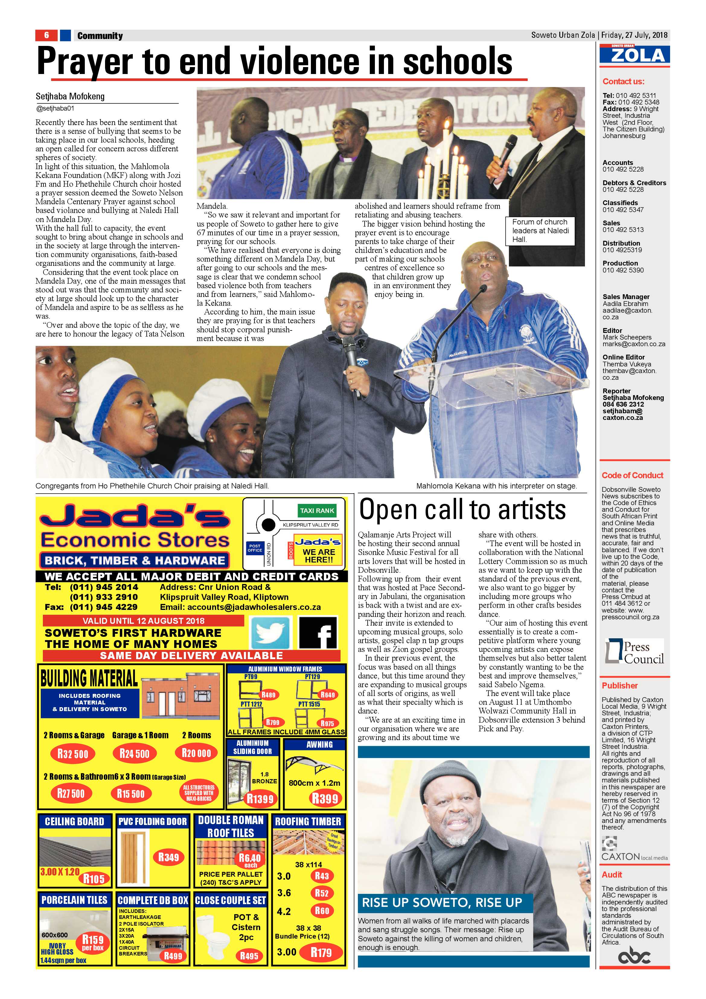 Zola – July 27, 2018 issue page 6