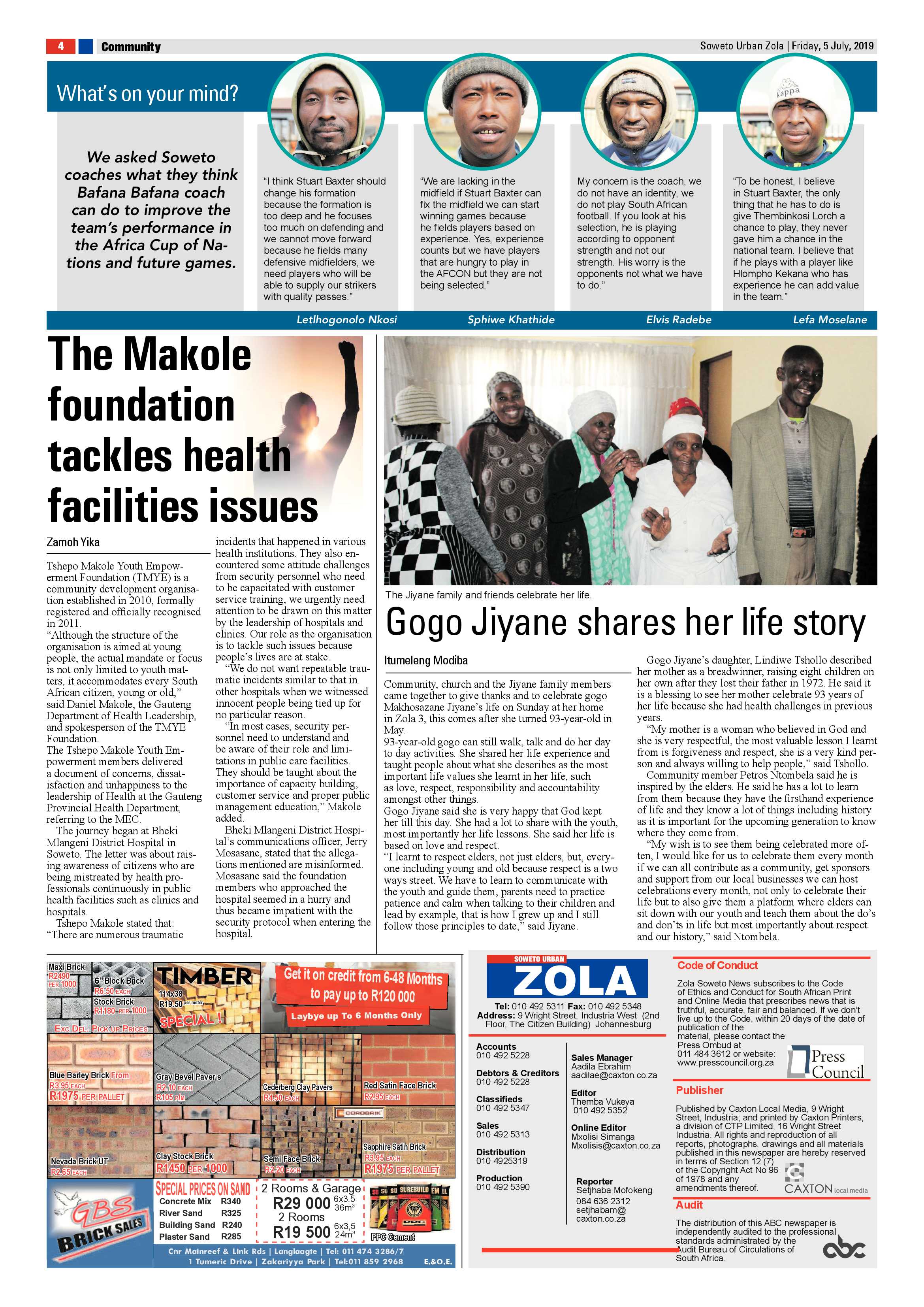 Zola News – July 05, 2019 page 4