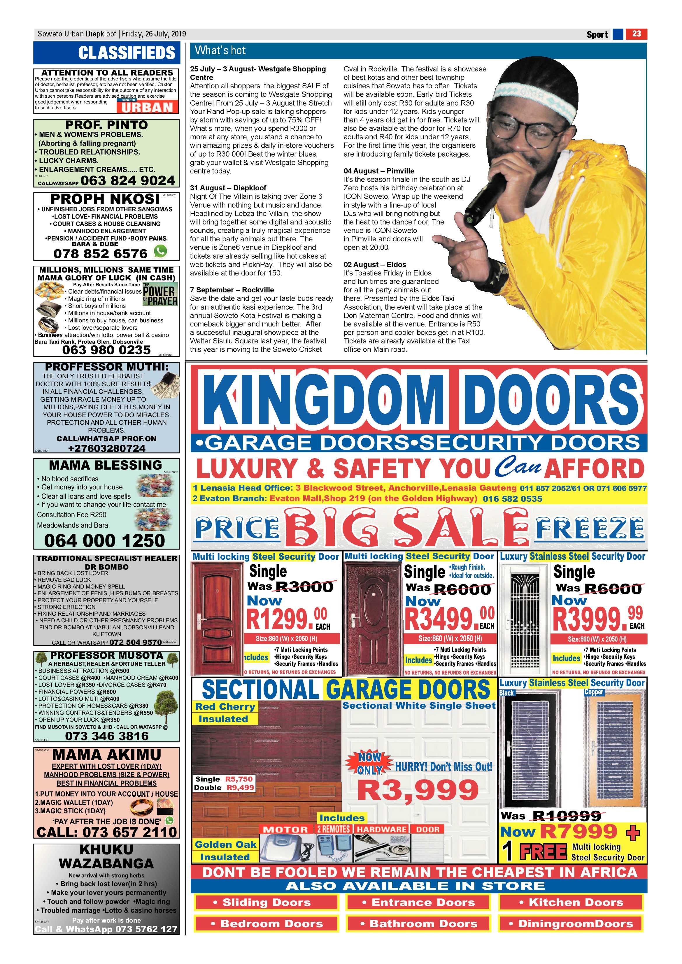 Diepkloof News – July 26, 2019 page 23