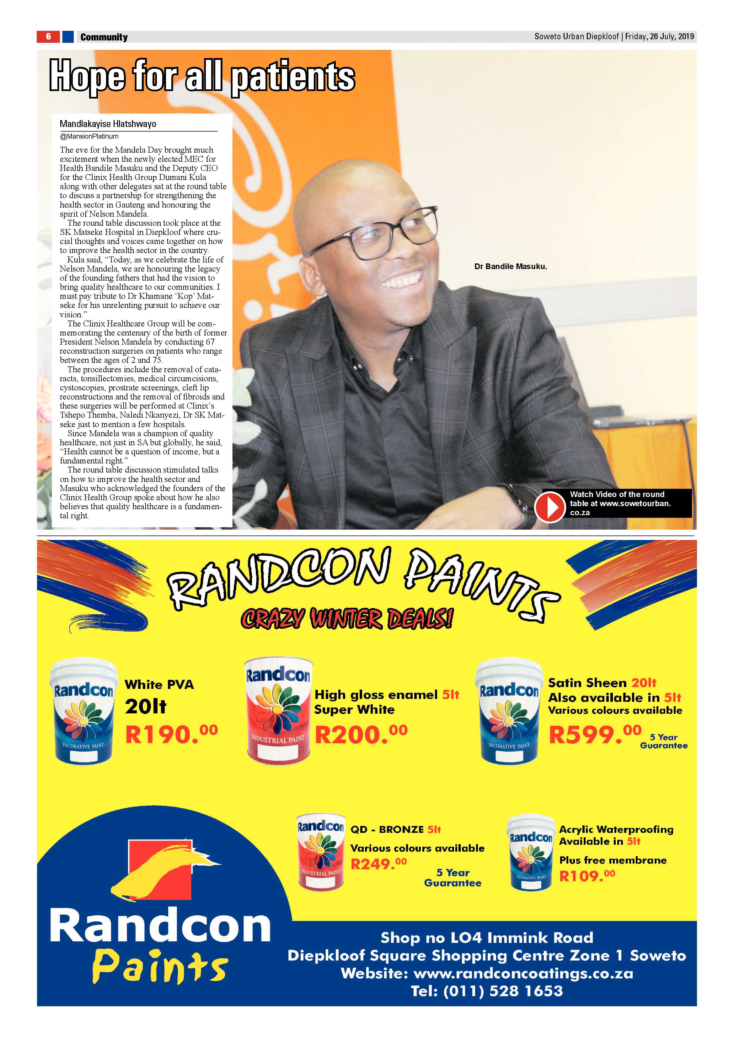 Diepkloof News – July 26, 2019 page 6