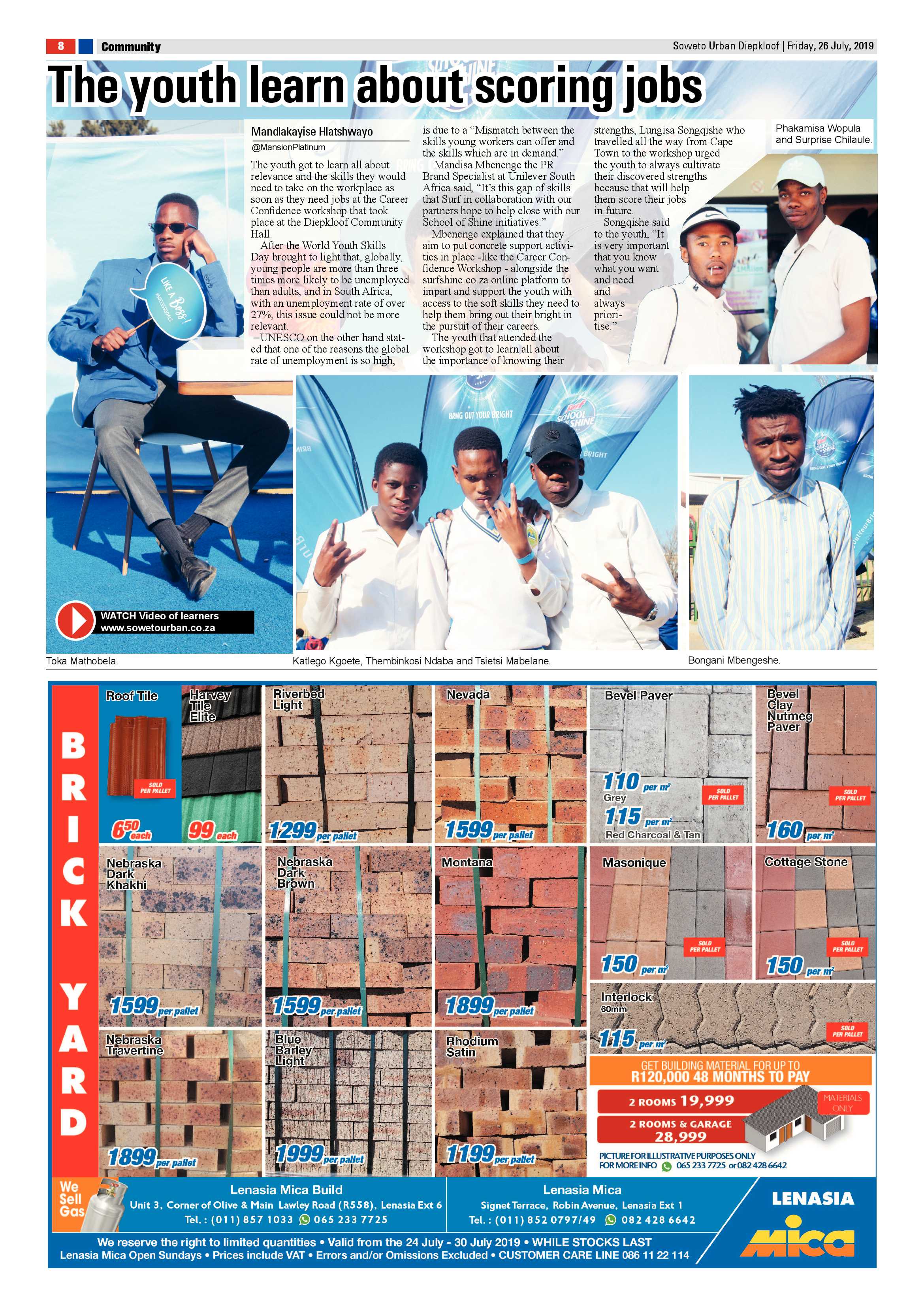 Diepkloof News – July 26, 2019 page 8