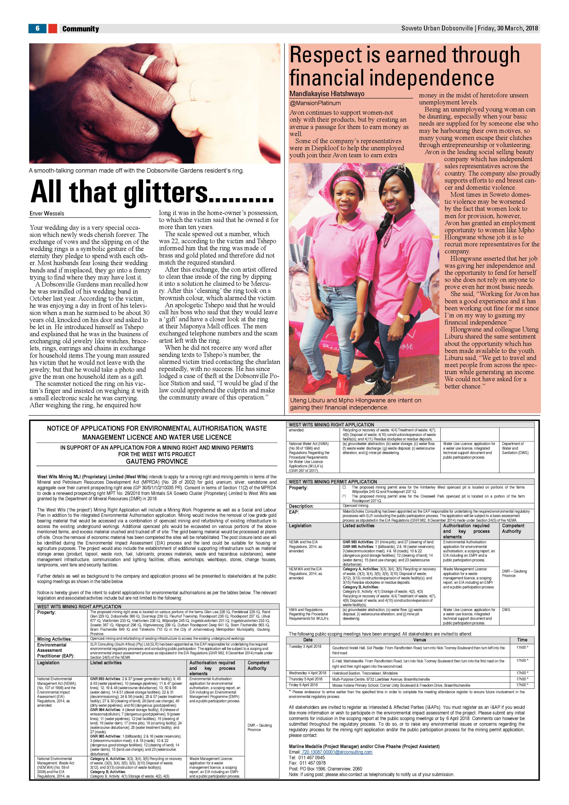 Dobsonville – March 30, 2018 issue page 6