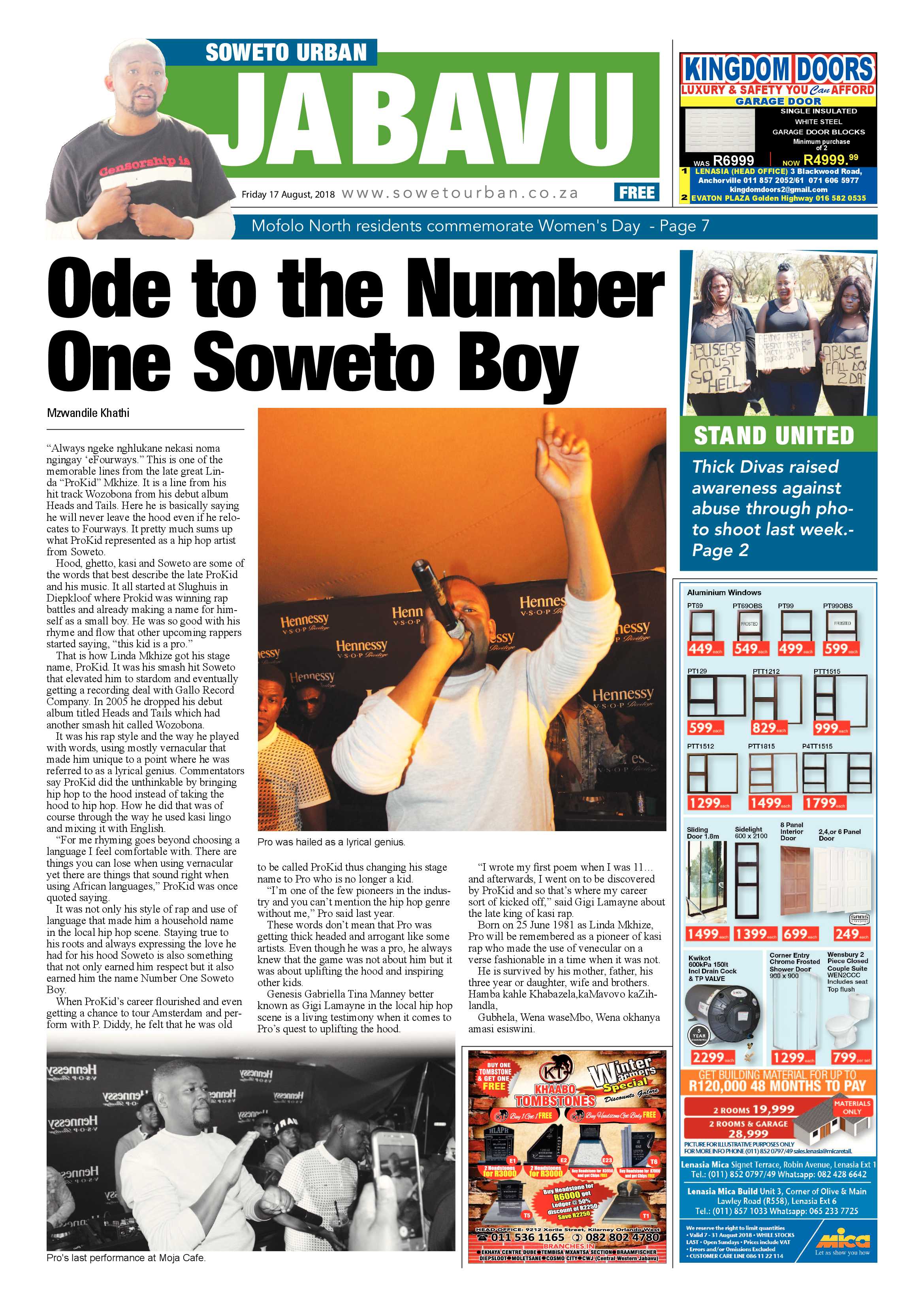 Jabavu – August 17, 2018 issue page 1