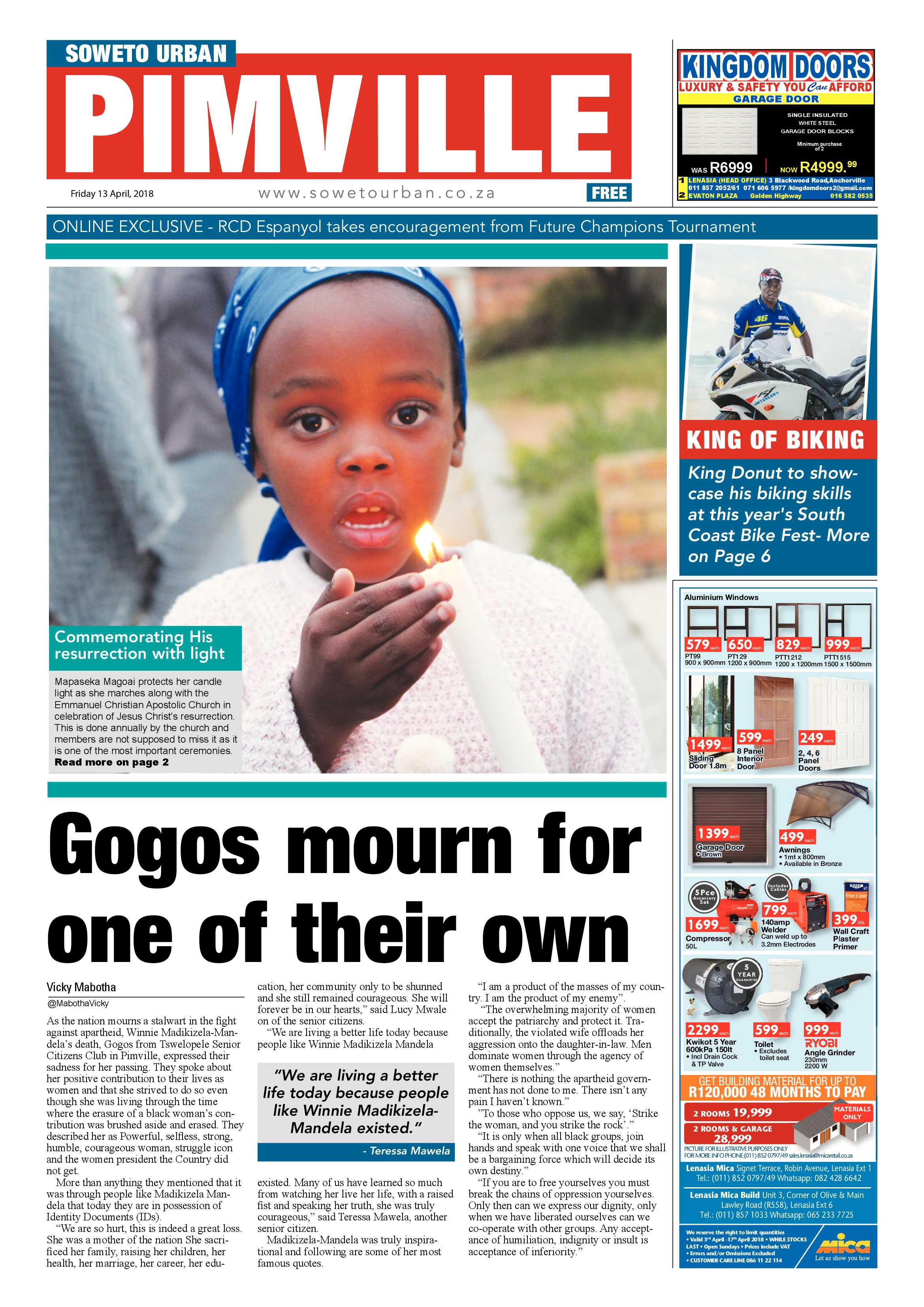 Pimville – April 13, 2018 issue page 1