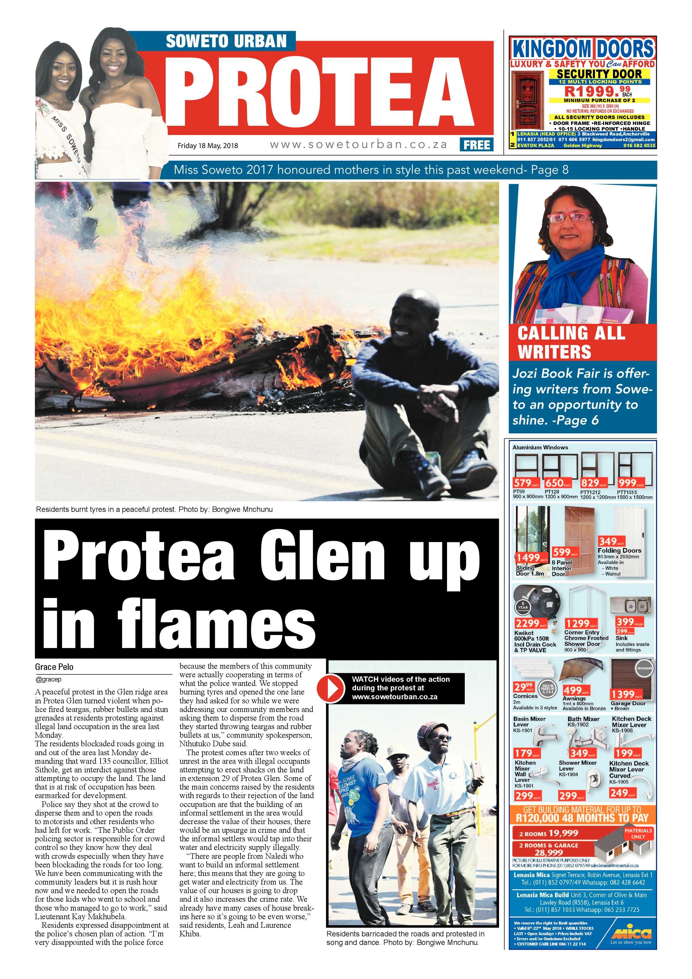 Protea – May 18, 2018 issue page 1