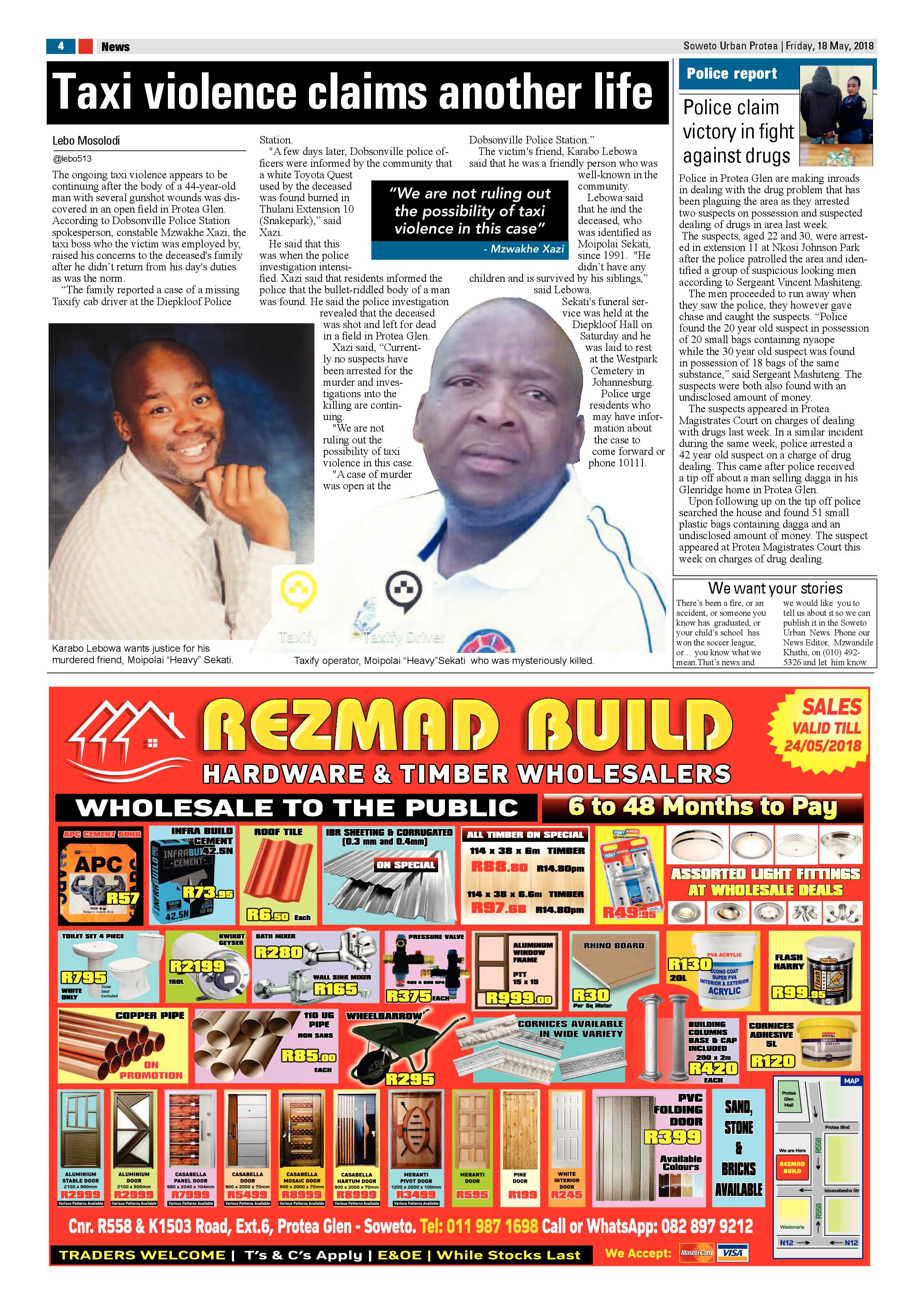 Protea – May 18, 2018 issue page 4