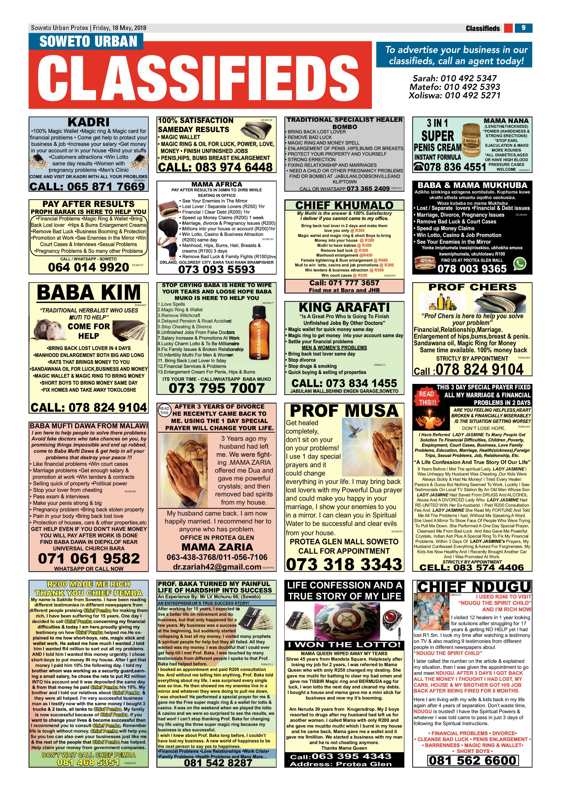 Protea – May 18, 2018 issue page 9